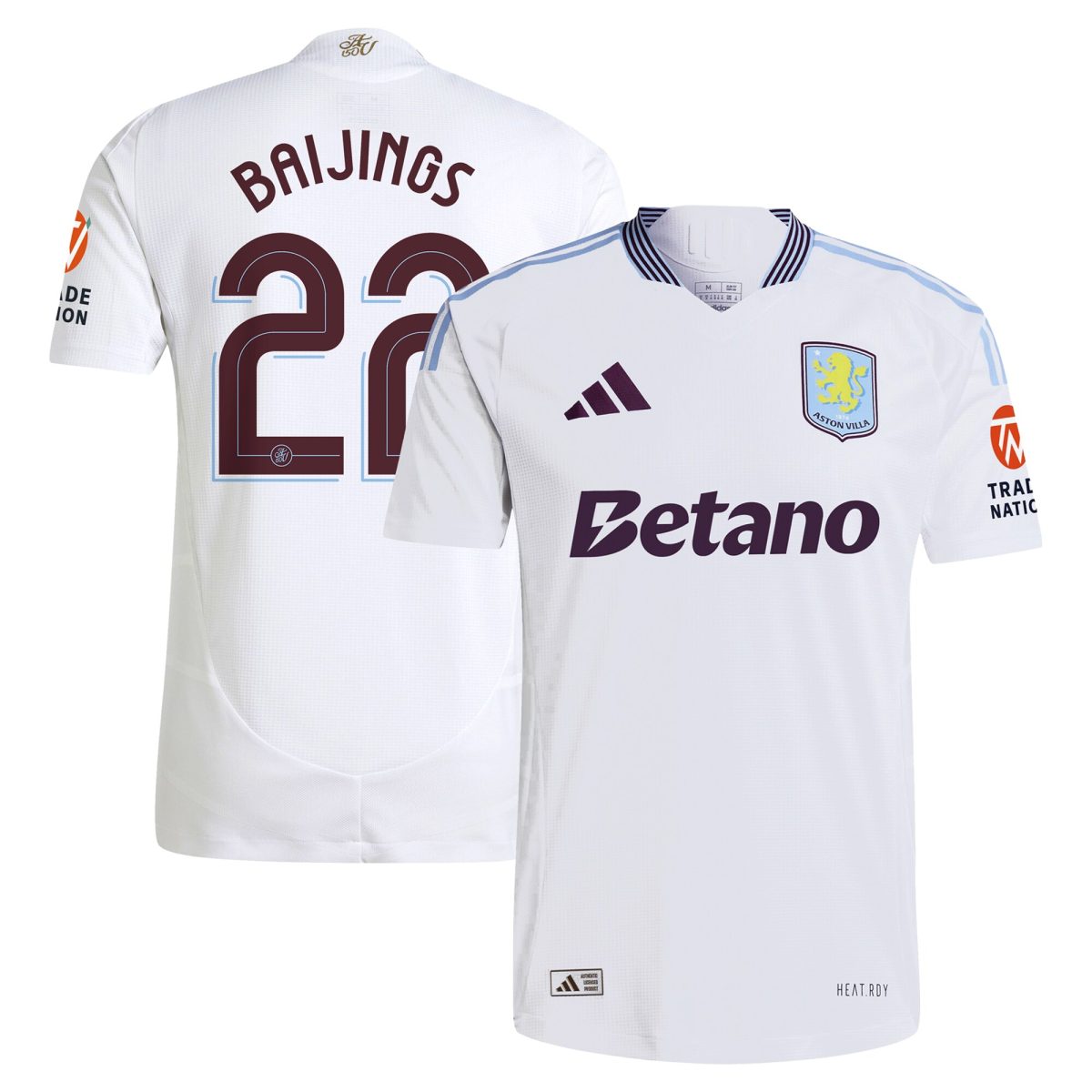 aston villa adidas away authentic shirt 2024-25 with baijings 22 cup printing Collection | AVFC Fan Shop Official Jerseys and Shirts
