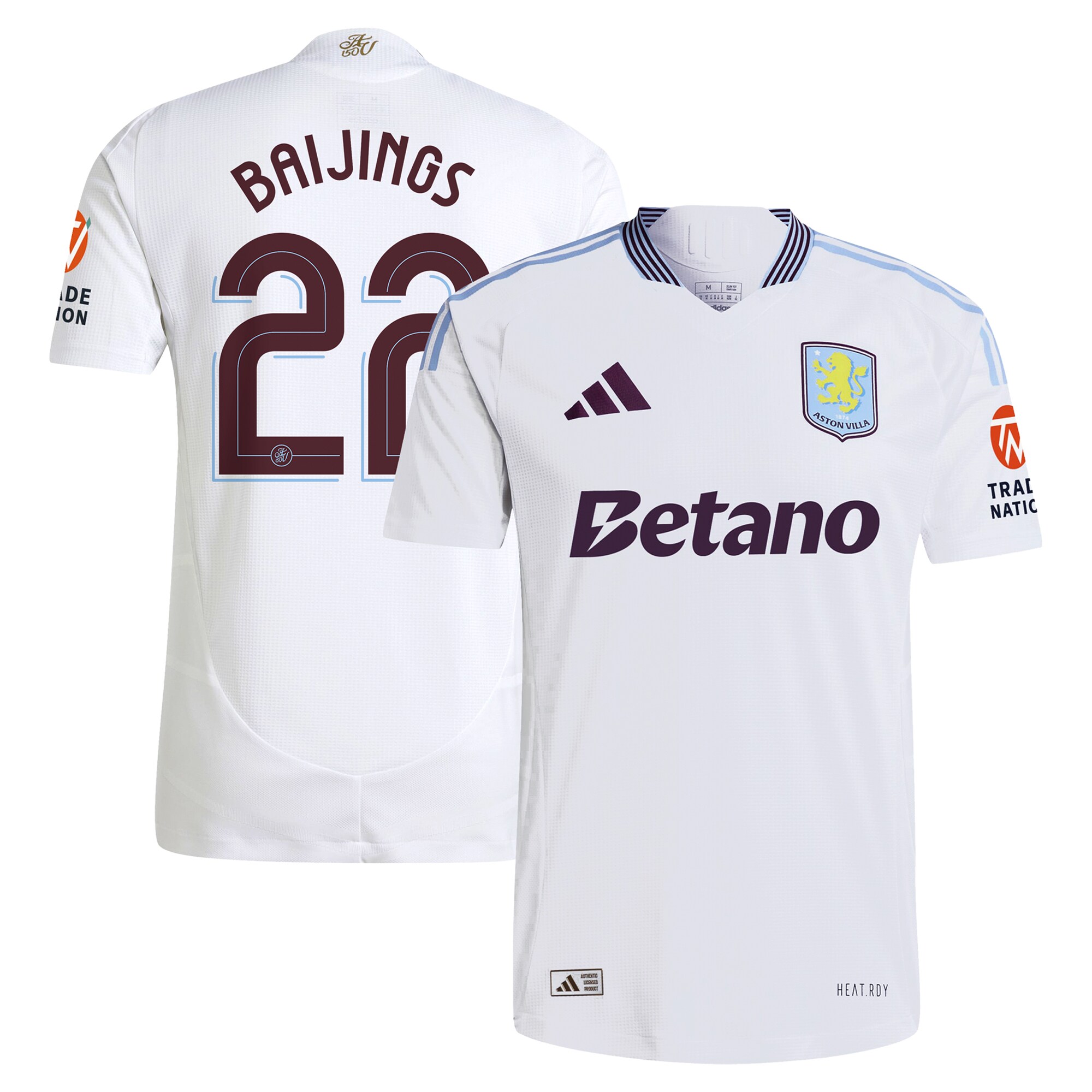 aston villa adidas away authentic shirt 2024-25 with baijings 22 cup printing Collection | AVFC Fan Shop Official Jerseys and Shirts