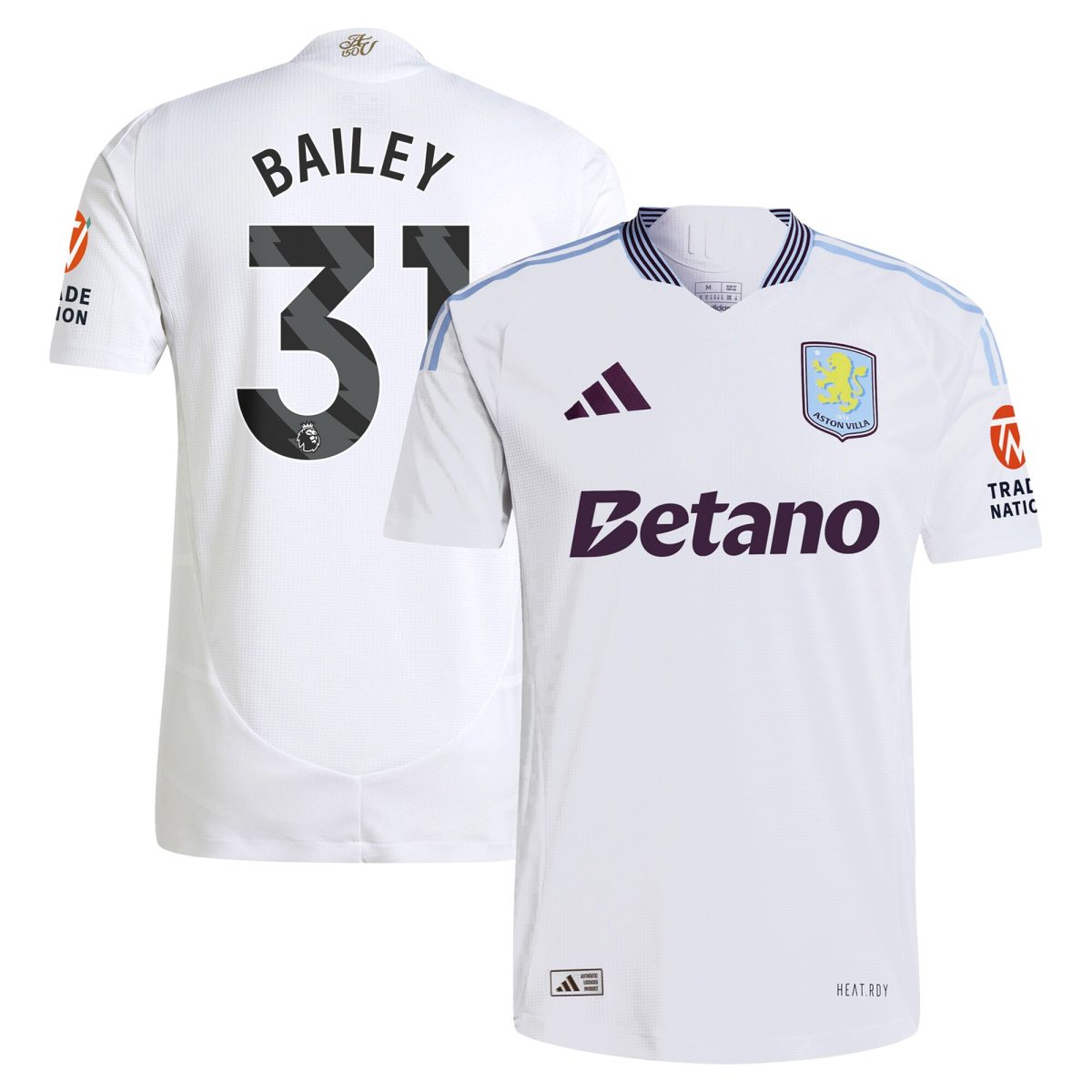 aston villa adidas away authentic shirt 2024-25 with bailey 31 printing Collection | AVFC Fan Shop Official Jerseys and Shirts