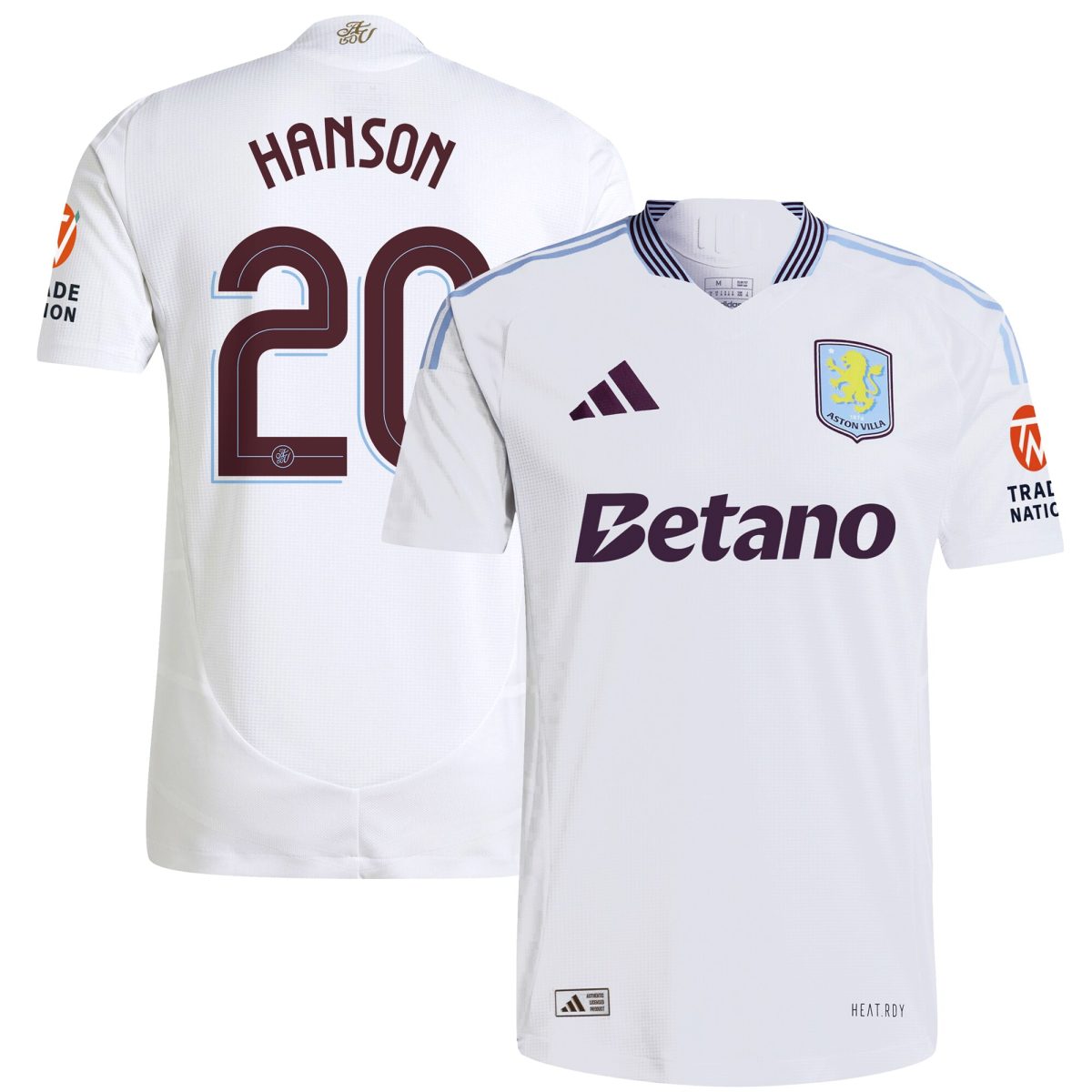 aston villa adidas away authentic shirt 2024-25 with hanson 20 cup printing Collection | AVFC Fan Shop Official Jerseys and Shirts