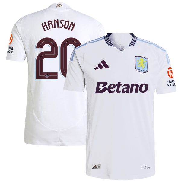 aston villa adidas away authentic shirt 2024-25 with hanson 20 cup printing Collection | AVFC Fan Shop Official Jerseys and Shirts