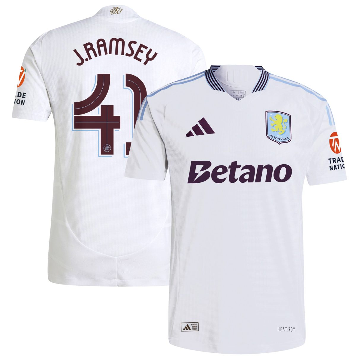 aston villa adidas away authentic shirt 2024-25 with j. ramsey 41 cup printing Collection | AVFC Fan Shop Official Jerseys and Shirts