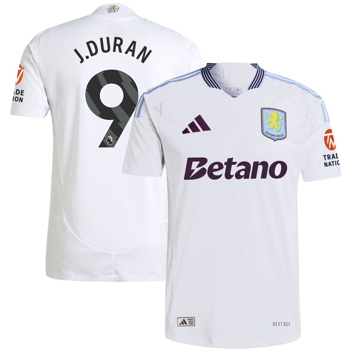 aston villa adidas away authentic shirt 2024-25 with j.duran 9 printing Collection | AVFC Fan Shop Official Jerseys and Shirts