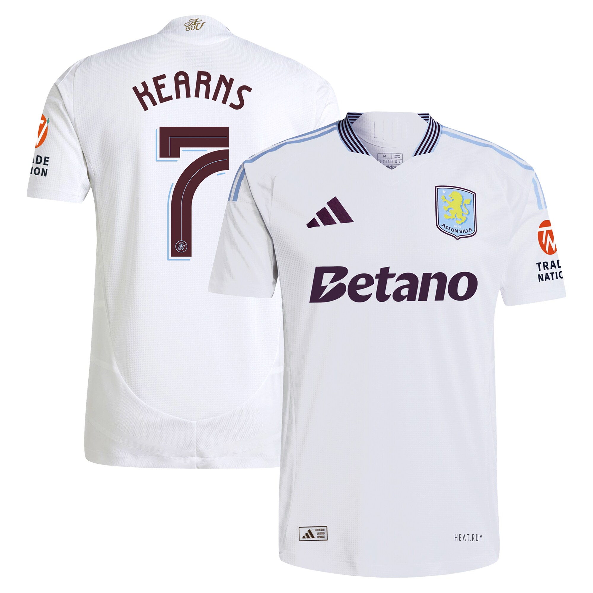 aston villa adidas away authentic shirt 2024-25 with kearns 7 cup printing Collection | AVFC Fan Shop Official Jerseys and Shirts