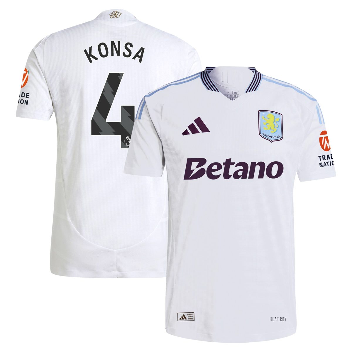 aston villa adidas away authentic shirt 2024-25 with konsa 4 printing Collection | AVFC Fan Shop Official Jerseys and Shirts