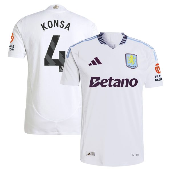 aston villa adidas away authentic shirt 2024-25 with konsa 4 printing Collection | AVFC Fan Shop Official Jerseys and Shirts