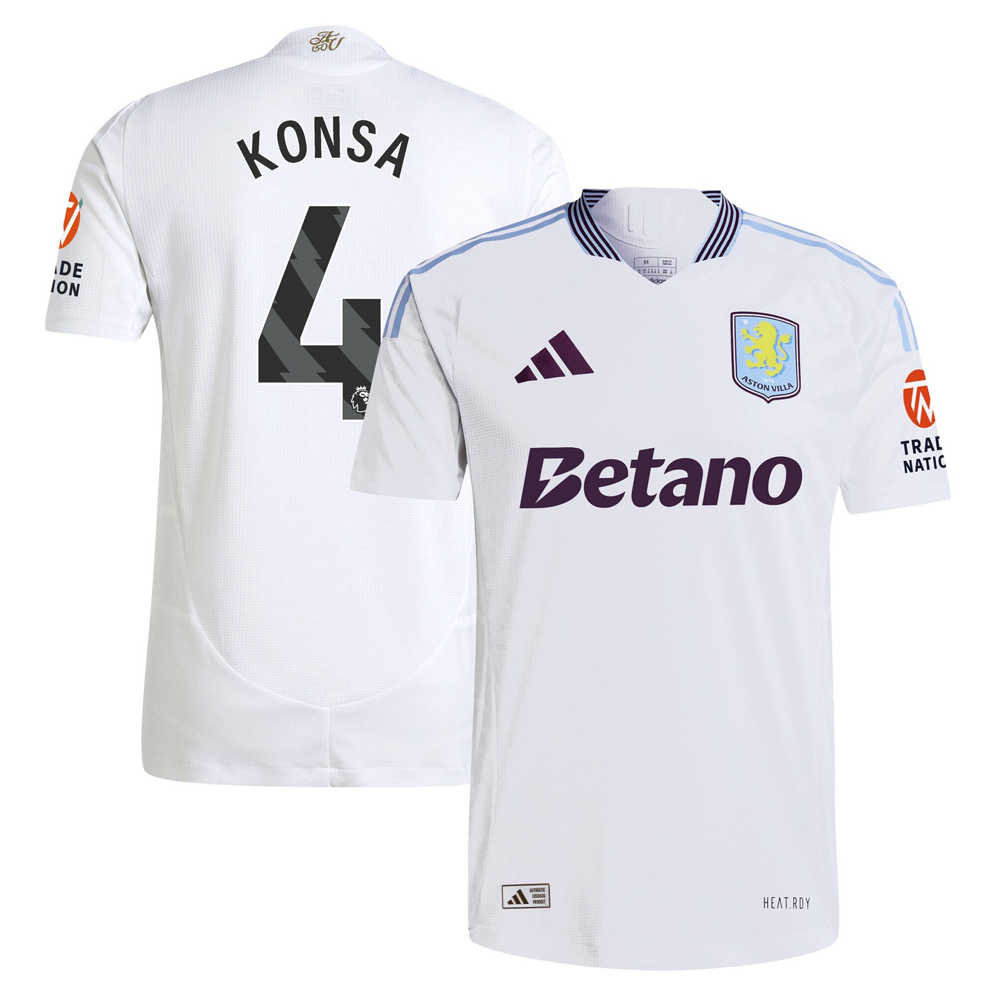 aston villa adidas away authentic shirt 2024-25 with konsa 4 printing Collection | AVFC Fan Shop Official Jerseys and Shirts