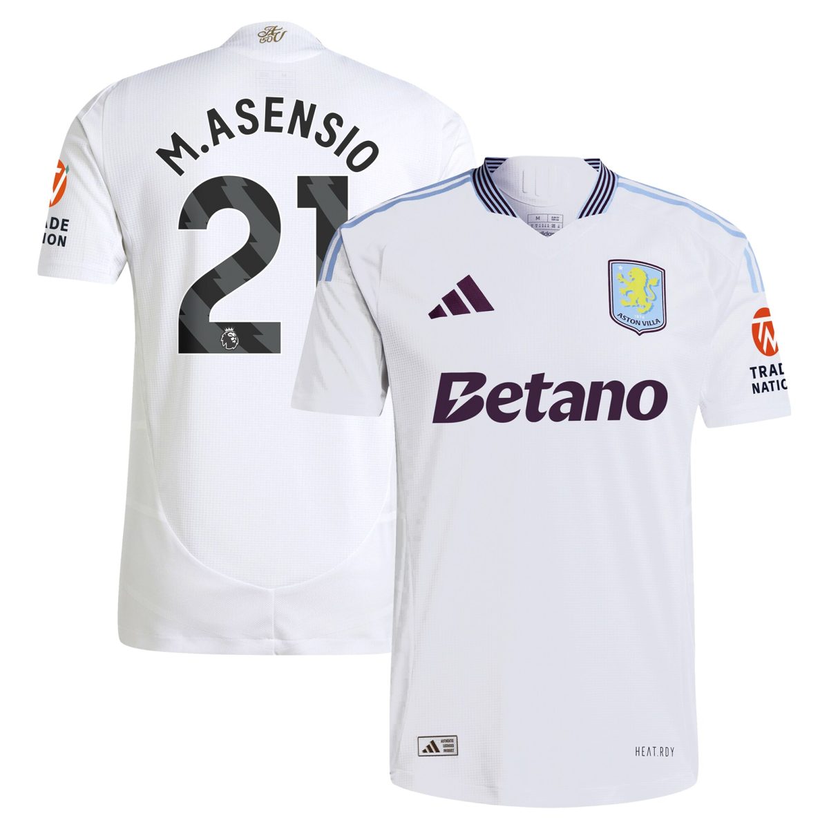 aston villa adidas away authentic shirt 2024-25 with m.asensio 21 printing Collection | AVFC Fan Shop Official Jerseys and Shirts