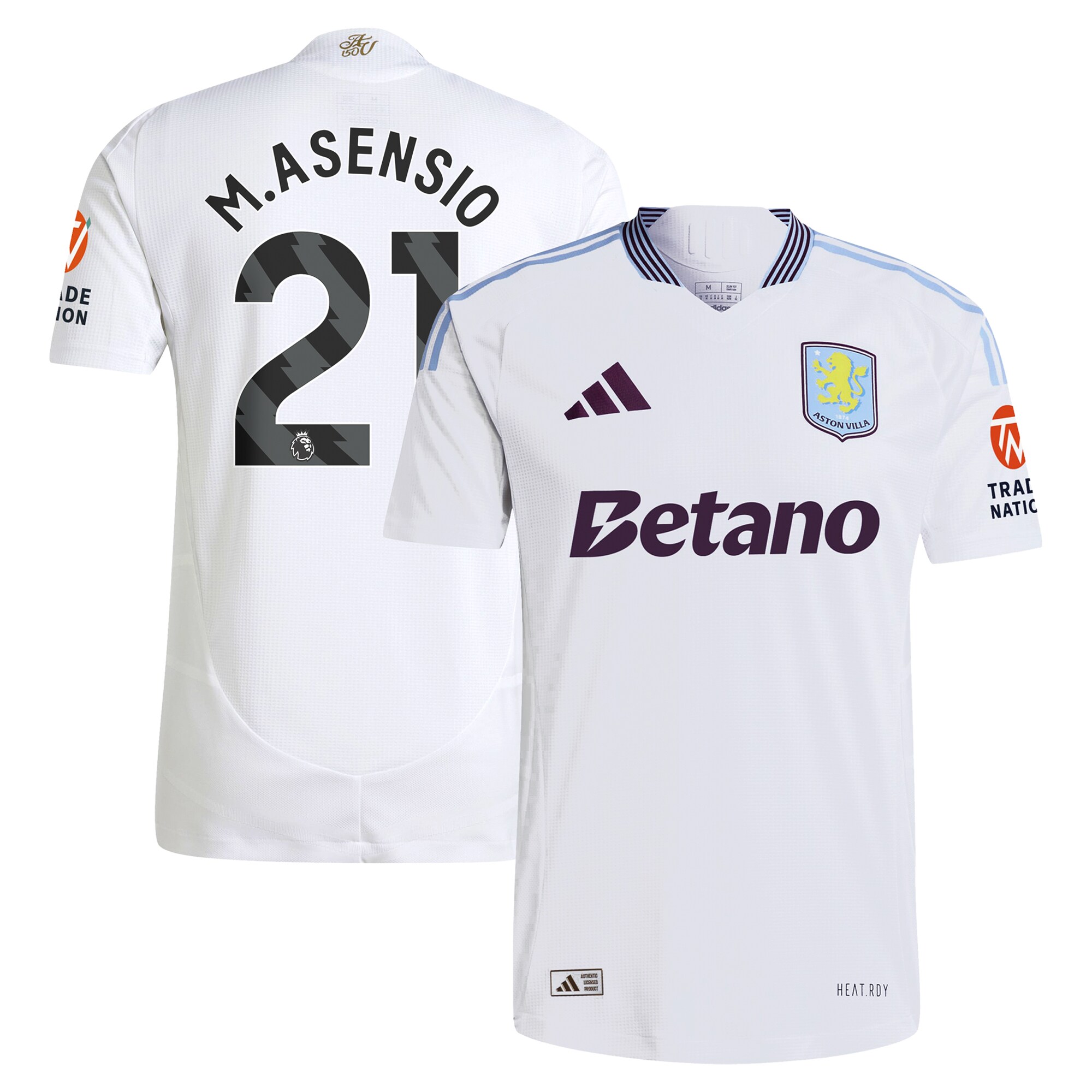 aston villa adidas away authentic shirt 2024-25 with m.asensio 21 printing Collection | AVFC Fan Shop Official Jerseys and Shirts