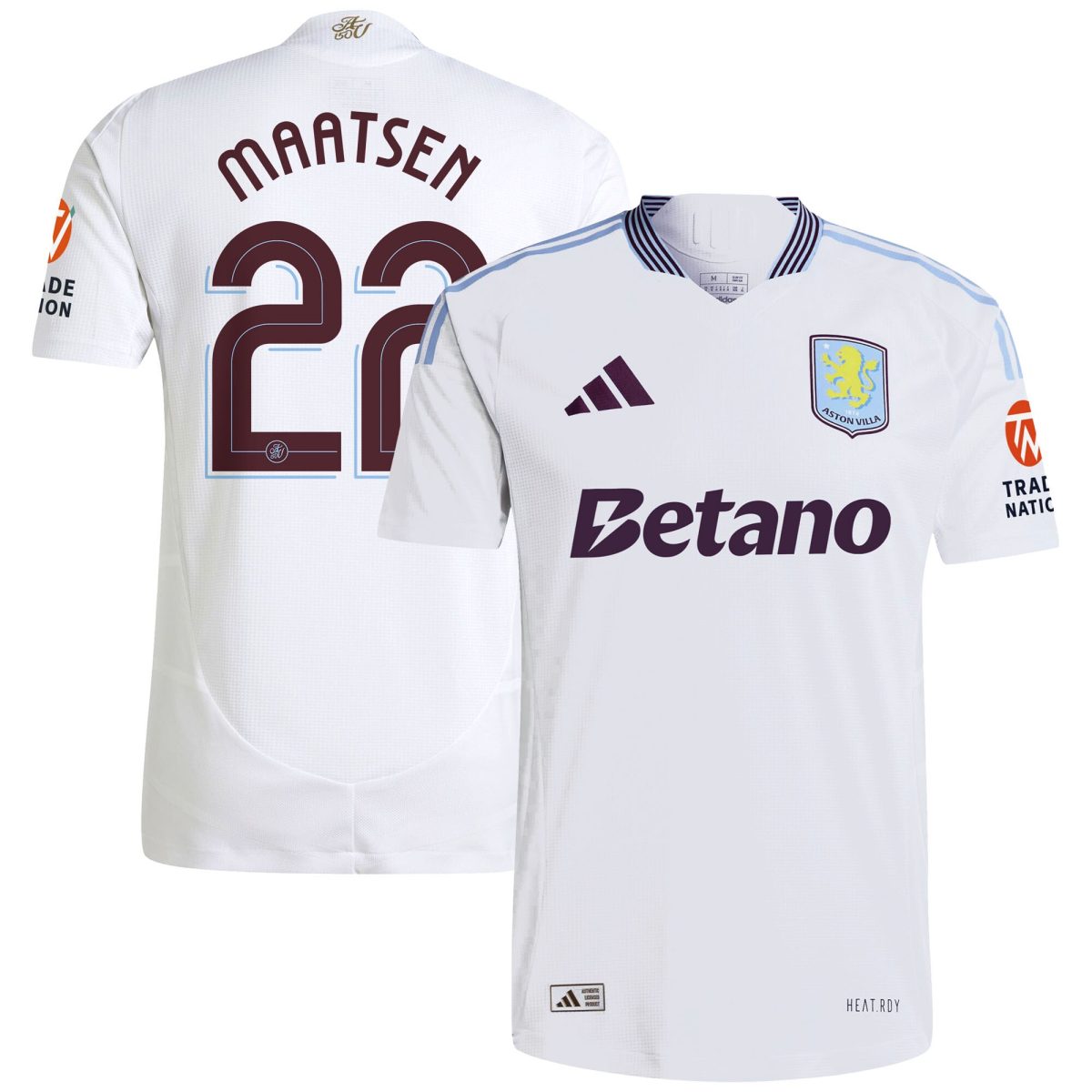 aston villa adidas away authentic shirt 2024-25 with maatsen 22 cup printing Collection | AVFC Fan Shop Official Jerseys and Shirts