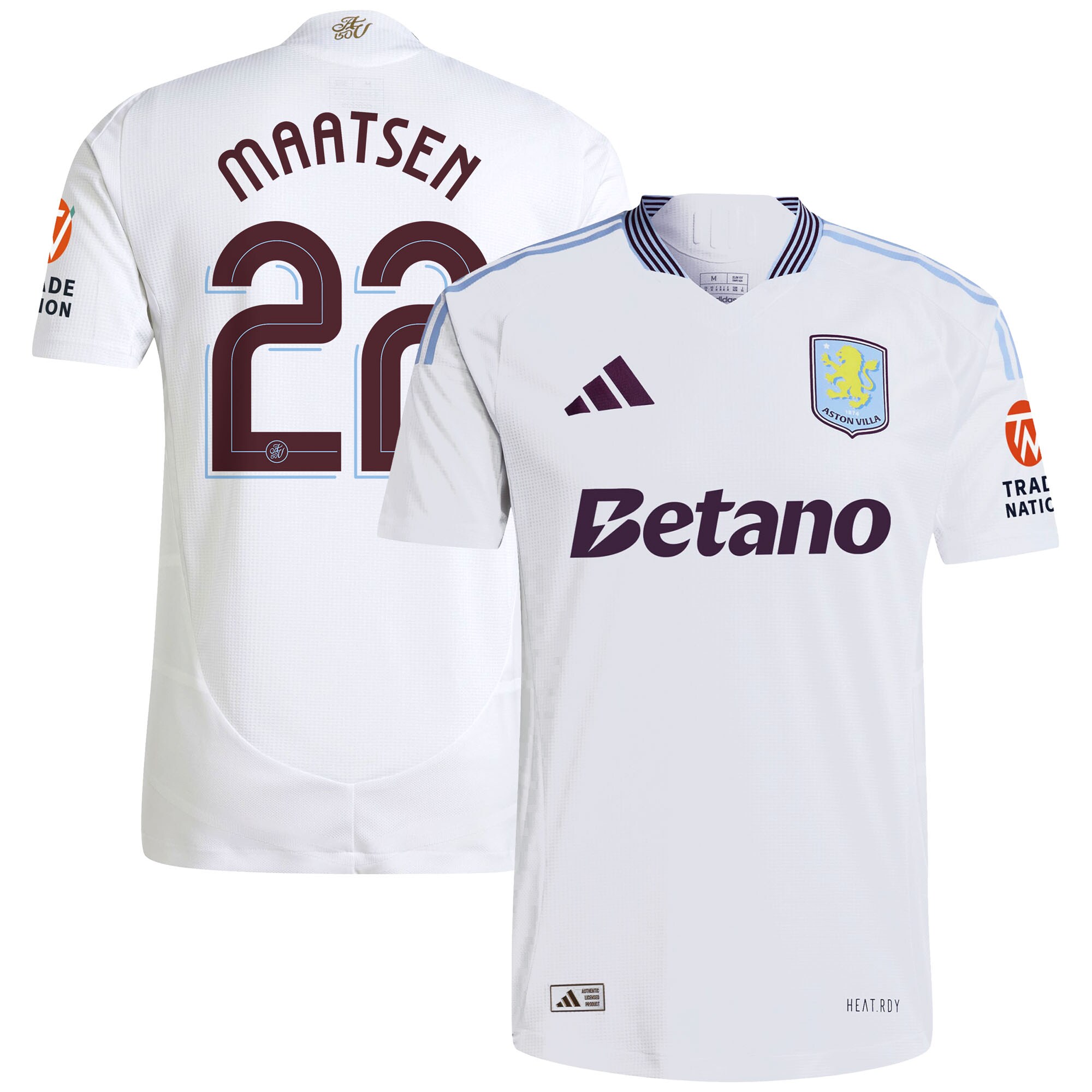 aston villa adidas away authentic shirt 2024-25 with maatsen 22 cup printing Collection | AVFC Fan Shop Official Jerseys and Shirts