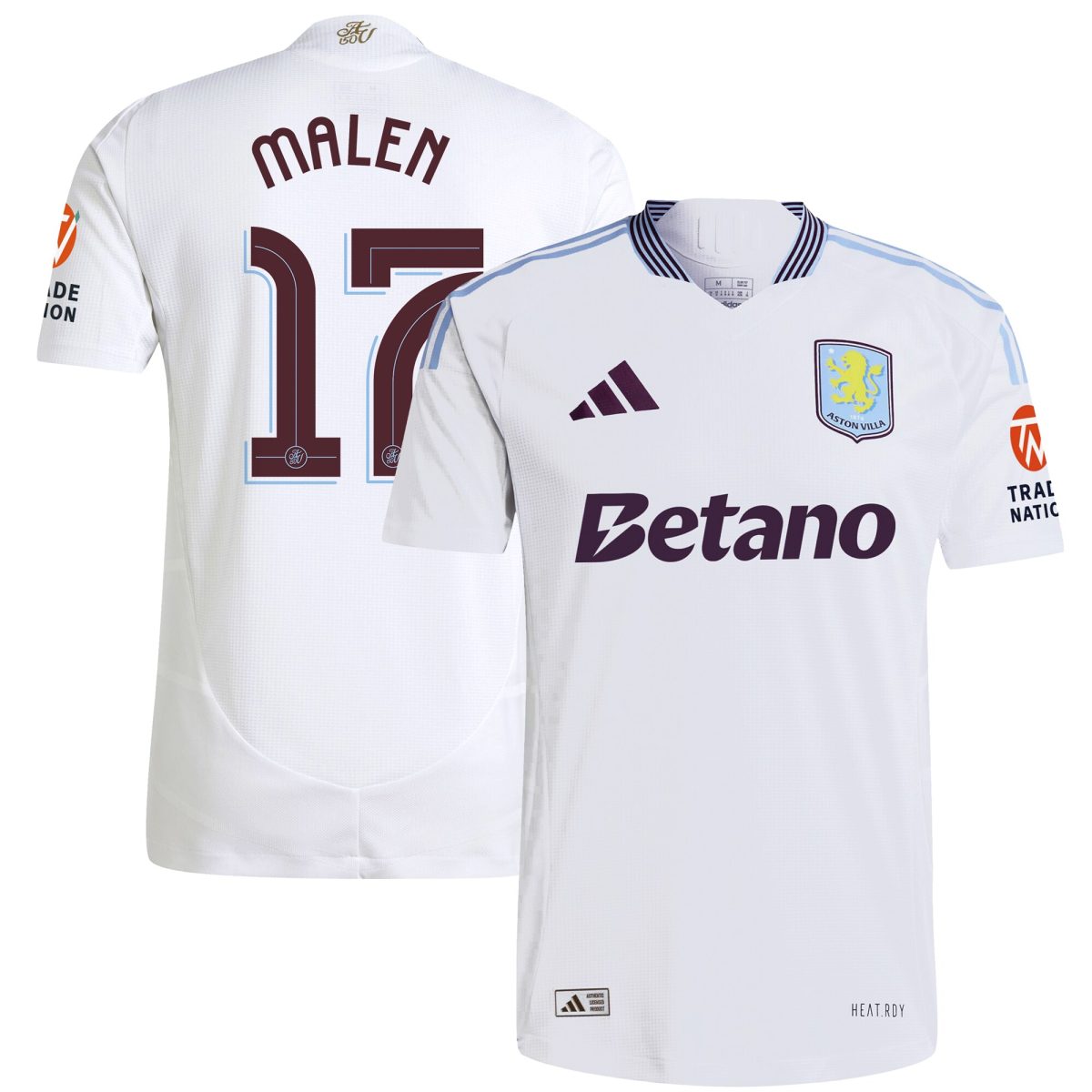 aston villa adidas away authentic shirt 2024-25 with malen 17 cup printing Collection | AVFC Fan Shop Official Jerseys and Shirts