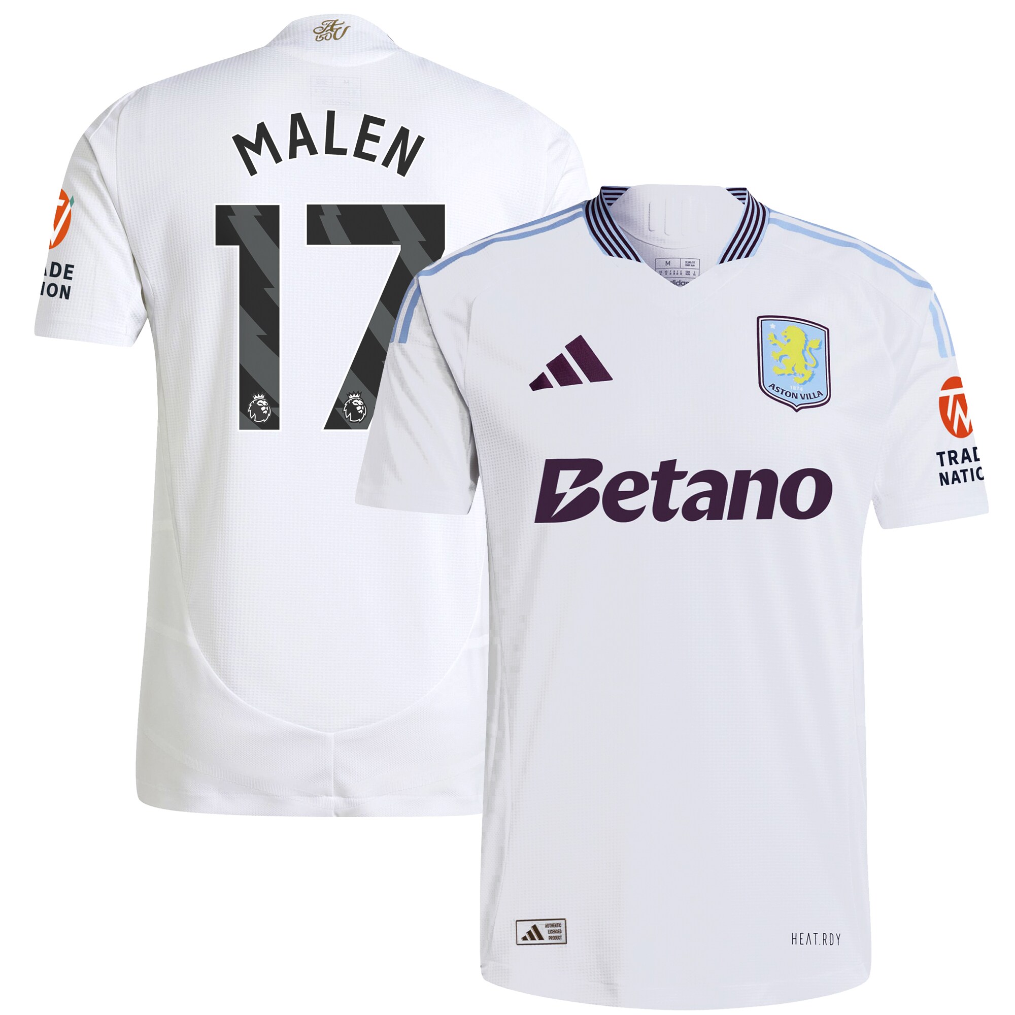 aston villa adidas away authentic shirt 2024-25 with malen 17 printing Collection | AVFC Fan Shop Official Jerseys and Shirts