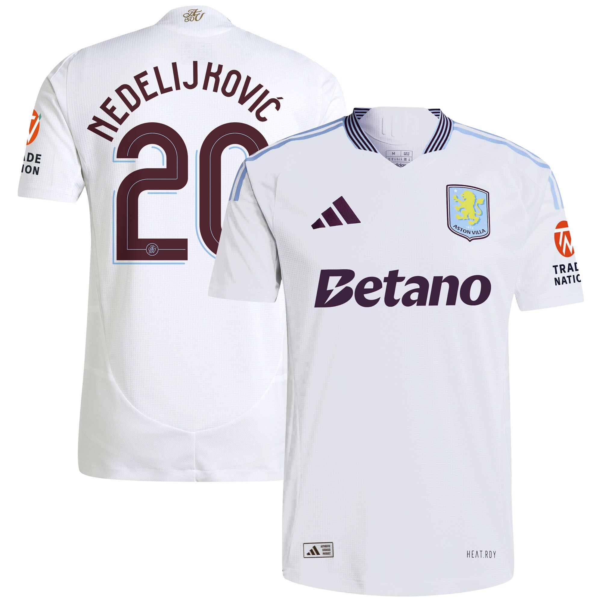 aston villa adidas away authentic shirt 2024-25 with nedeljković 20 cup printing Collection | AVFC Fan Shop Official Jerseys and Shirts