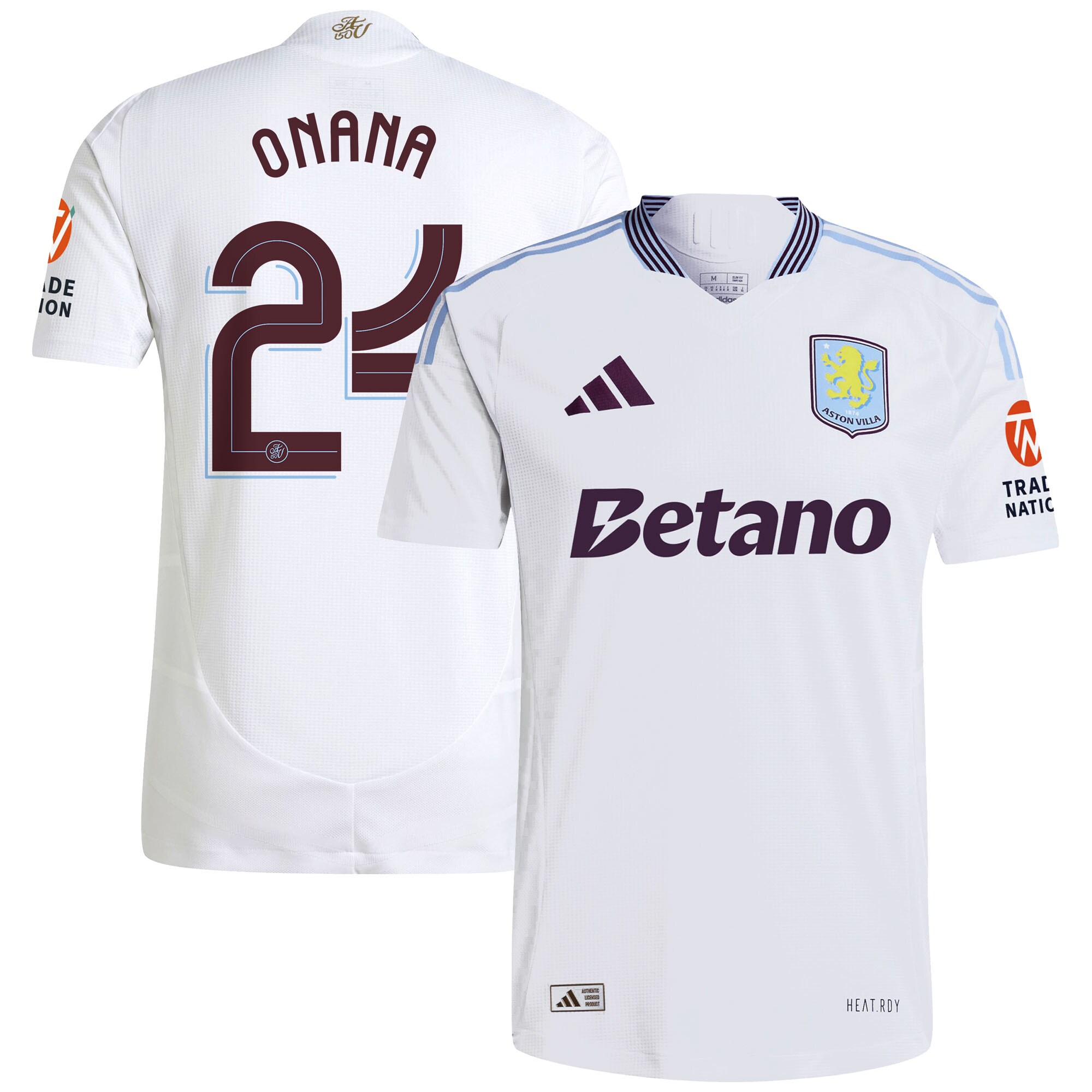 aston villa adidas away authentic shirt 2024-25 with onana 24 cup printing Collection | AVFC Fan Shop Official Jerseys and Shirts