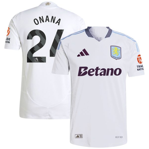 aston villa adidas away authentic shirt 2024-25 with onana 24 printing Collection | AVFC Fan Shop Official Jerseys and Shirts