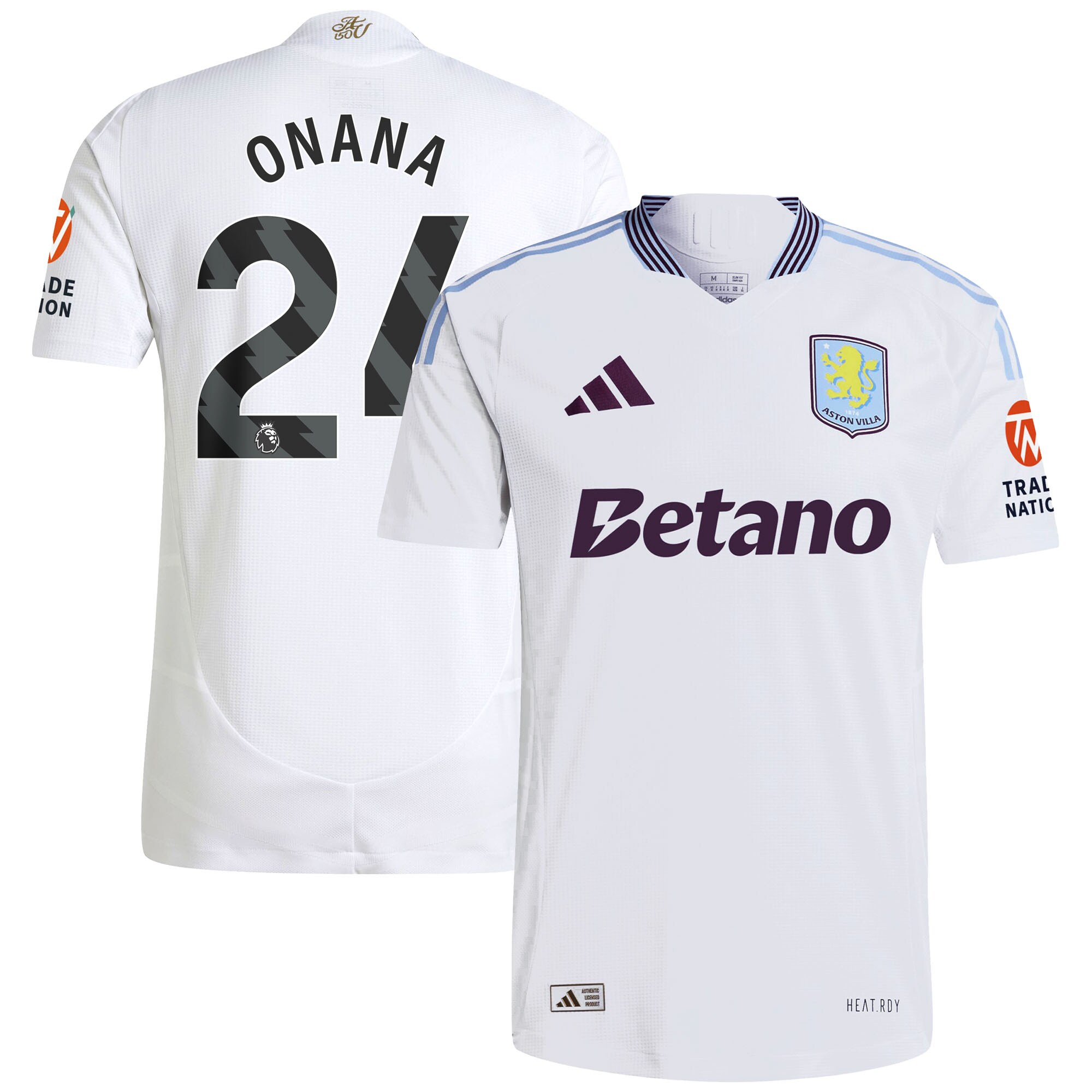 aston villa adidas away authentic shirt 2024-25 with onana 24 printing Collection | AVFC Fan Shop Official Jerseys and Shirts