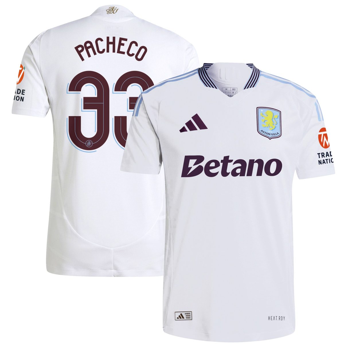aston villa adidas away authentic shirt 2024-25 with pacheco 33 cup printing Collection | AVFC Fan Shop Official Jerseys and Shirts