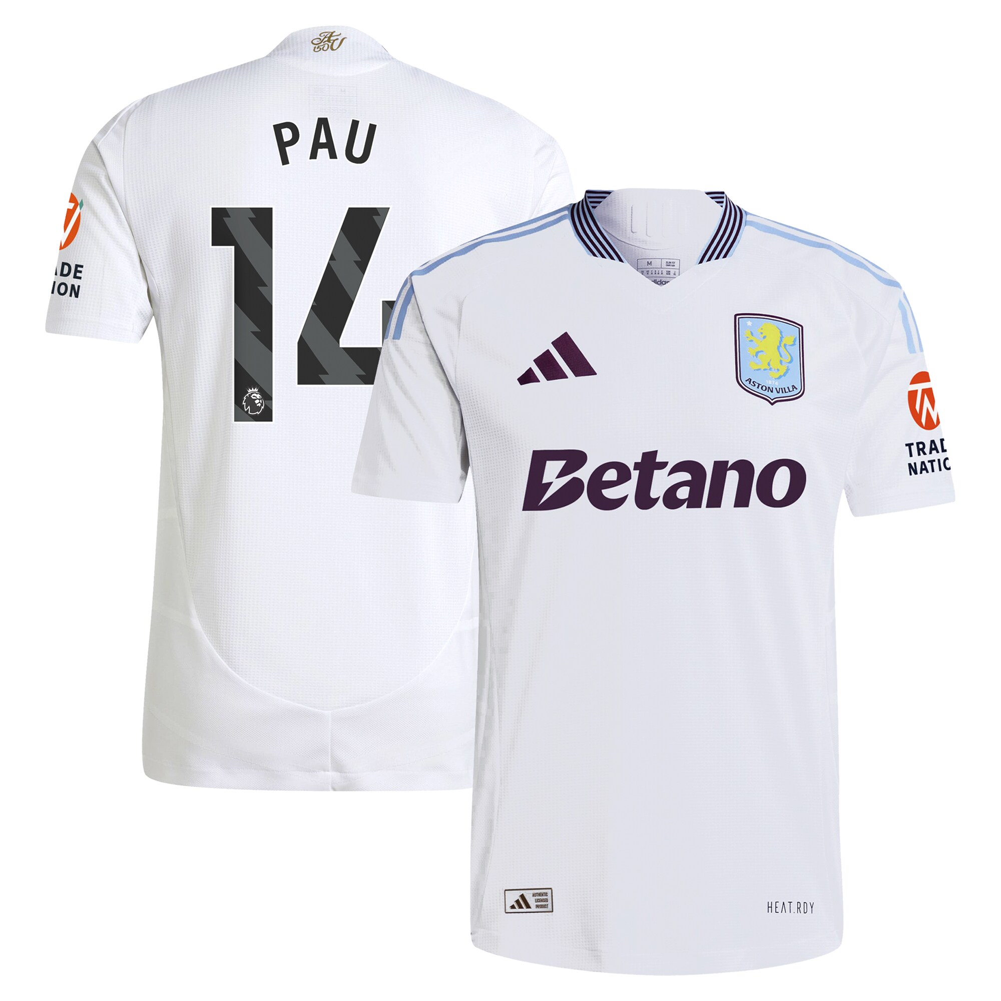 aston villa adidas away authentic shirt 2024-25 with pau 14 printing Collection | AVFC Fan Shop Official Jerseys and Shirts