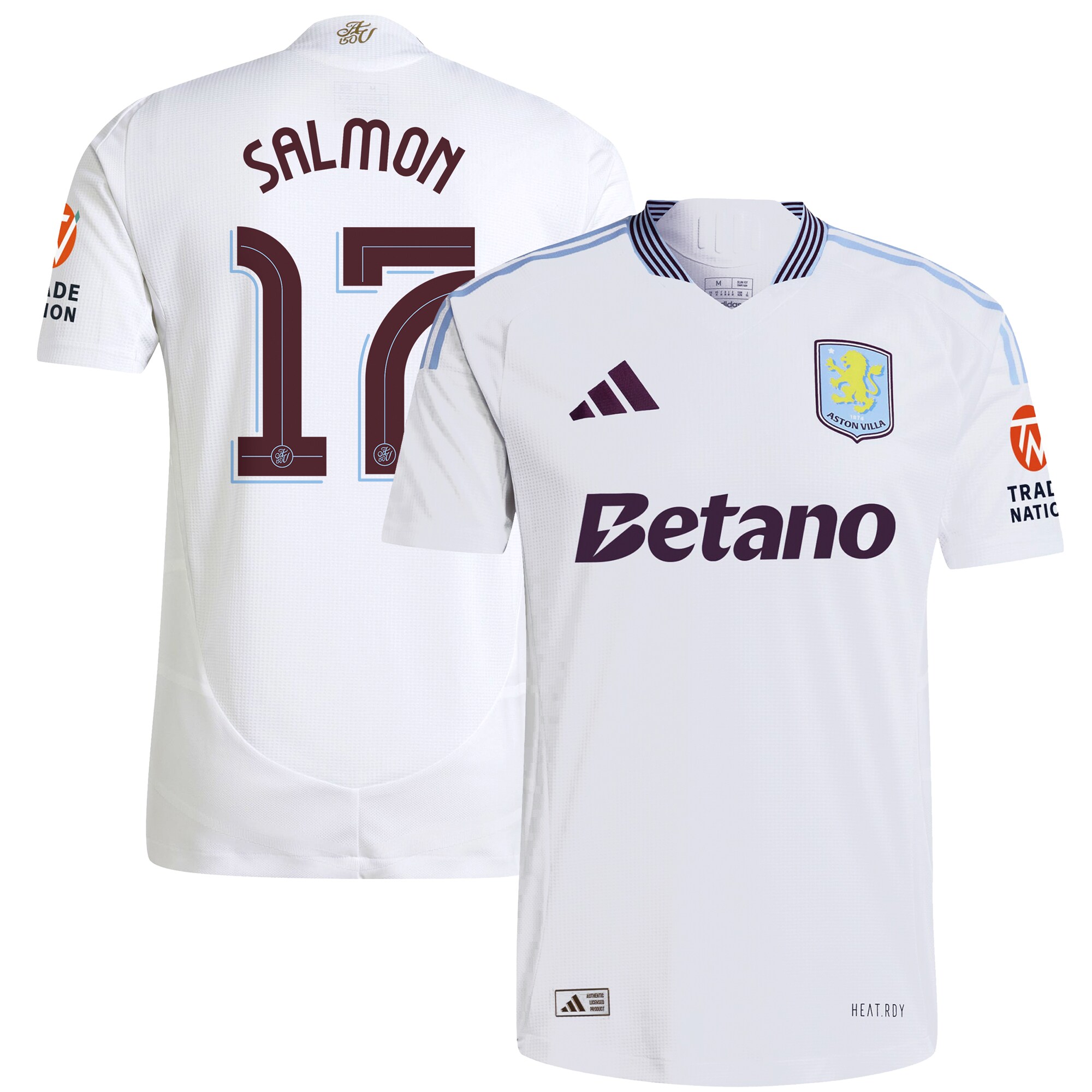aston villa adidas away authentic shirt 2024-25 with salmon 17 cup printing Collection | AVFC Fan Shop Official Jerseys and Shirts