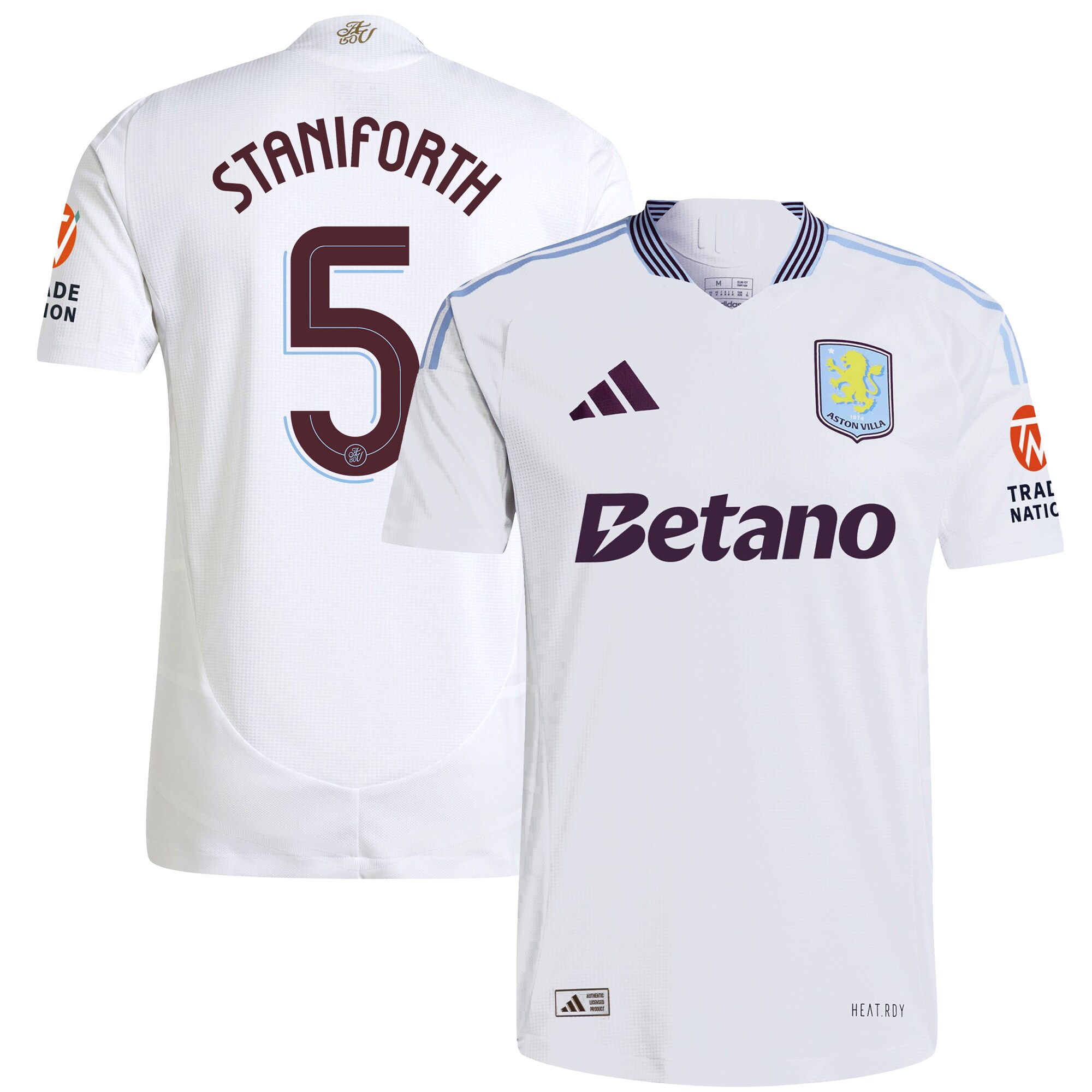 aston villa adidas away authentic shirt 2024-25 with staniforth 5 cup printing Collection | AVFC Fan Shop Official Jerseys and Shirts