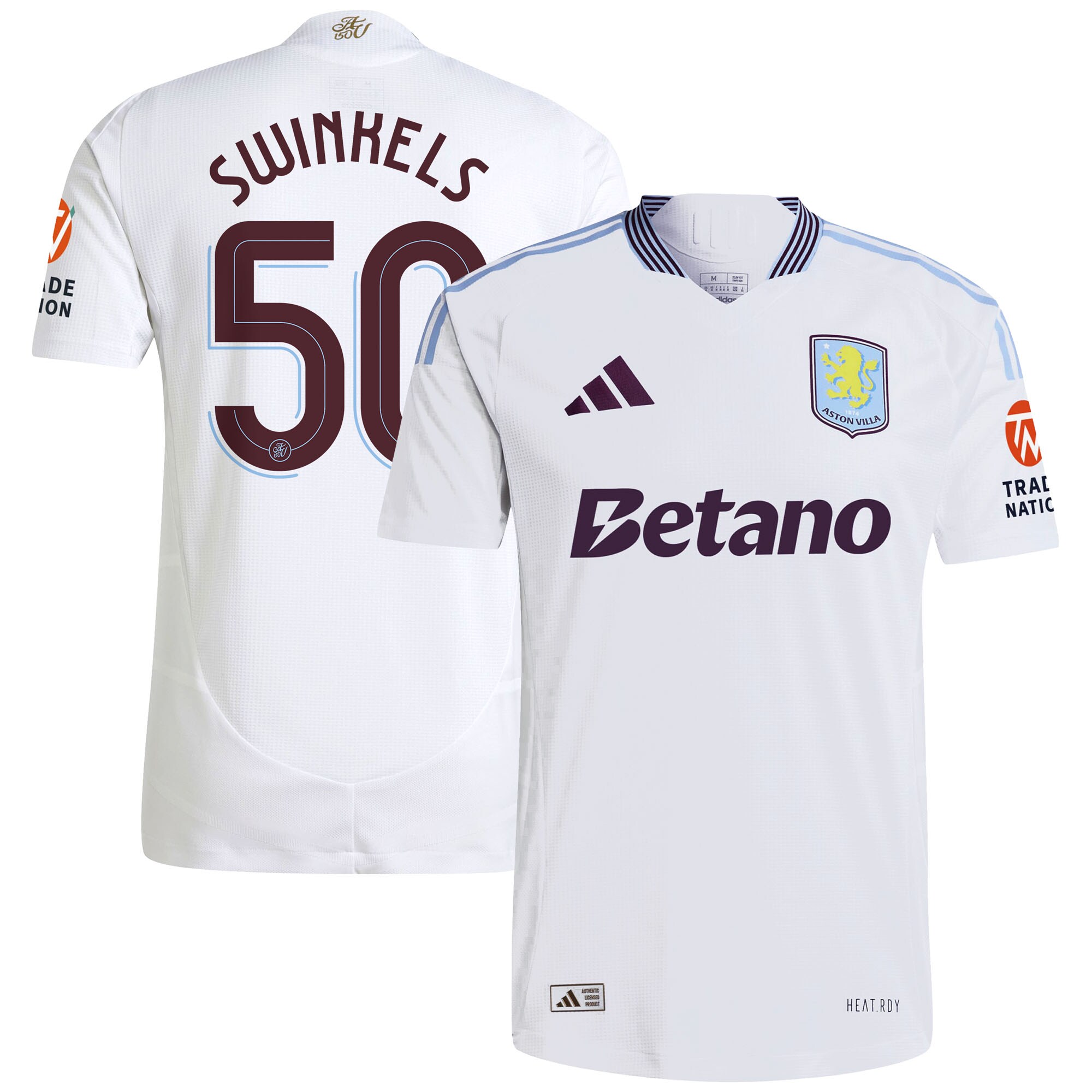 aston villa adidas away authentic shirt 2024-25 with swinkels 50 cup printing Collection | AVFC Fan Shop Official Jerseys and Shirts