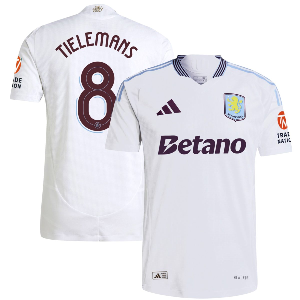 aston villa adidas away authentic shirt 2024-25 with tielemans 8 cup printing Collection | AVFC Fan Shop Official Jerseys and Shirts