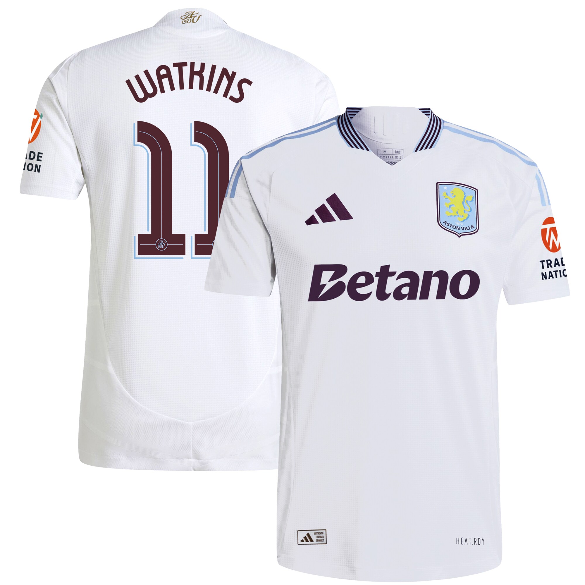 aston villa adidas away authentic shirt 2024-25 with watkins 11 cup printing Collection | AVFC Fan Shop Official Jerseys and Shirts