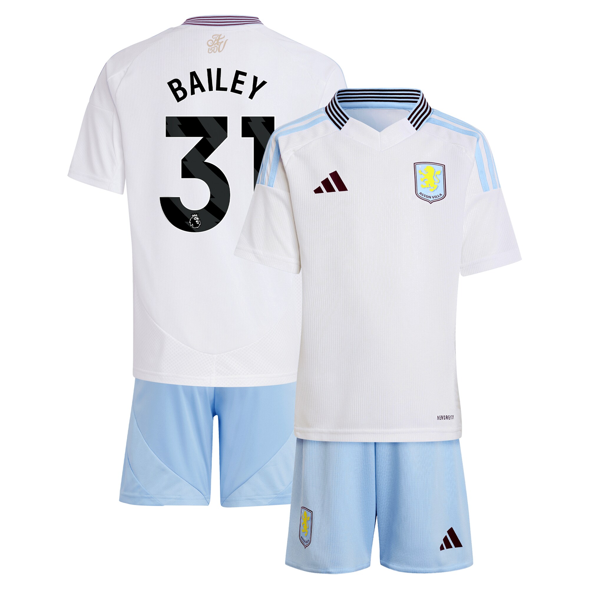 aston villa adidas away mini kit 2024-25 with bailey 31 printing Collection | AVFC Fan Shop Official Jerseys and Shirts