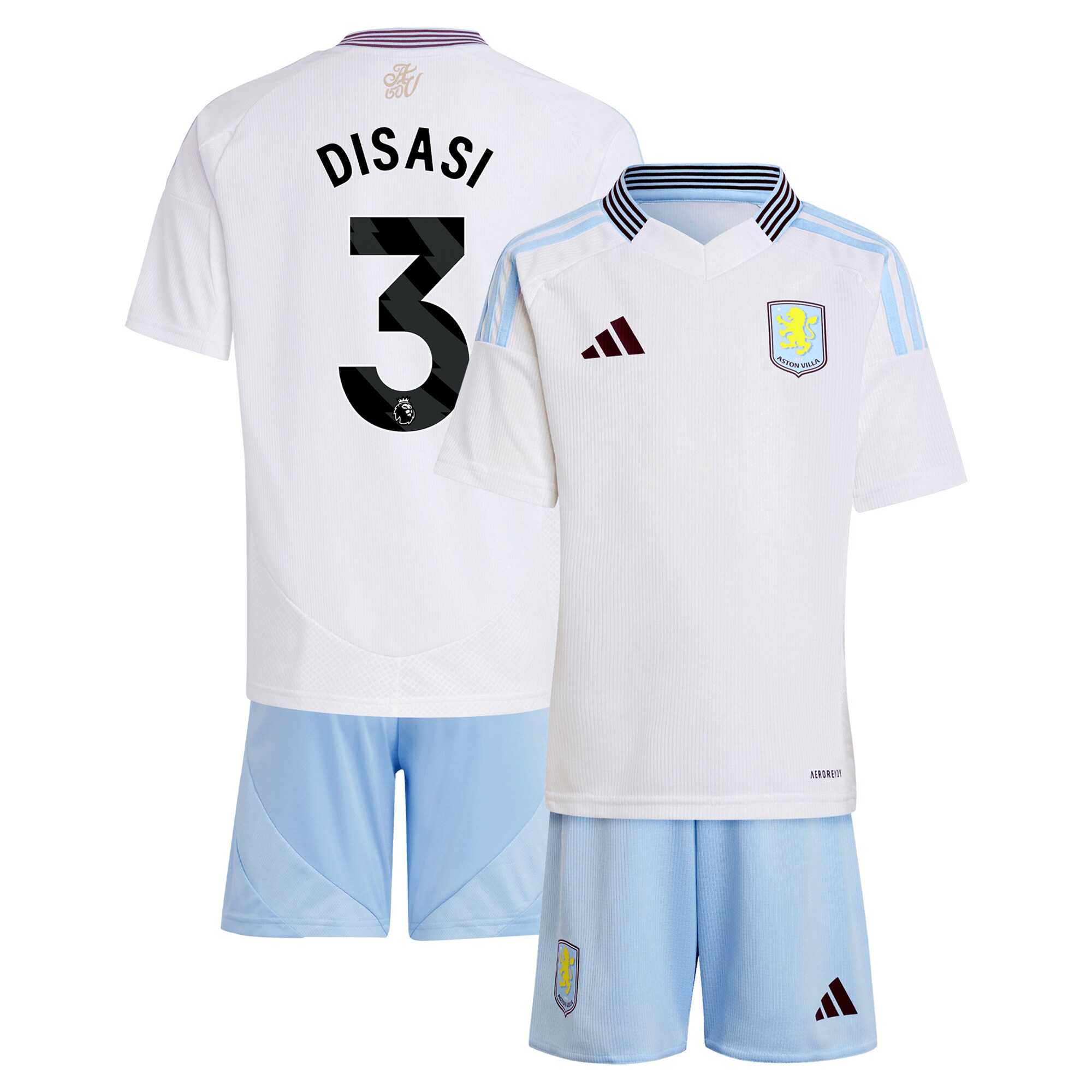 aston villa adidas away mini kit 2024-25 with disasi 3 printing Collection | AVFC Fan Shop Official Jerseys and Shirts