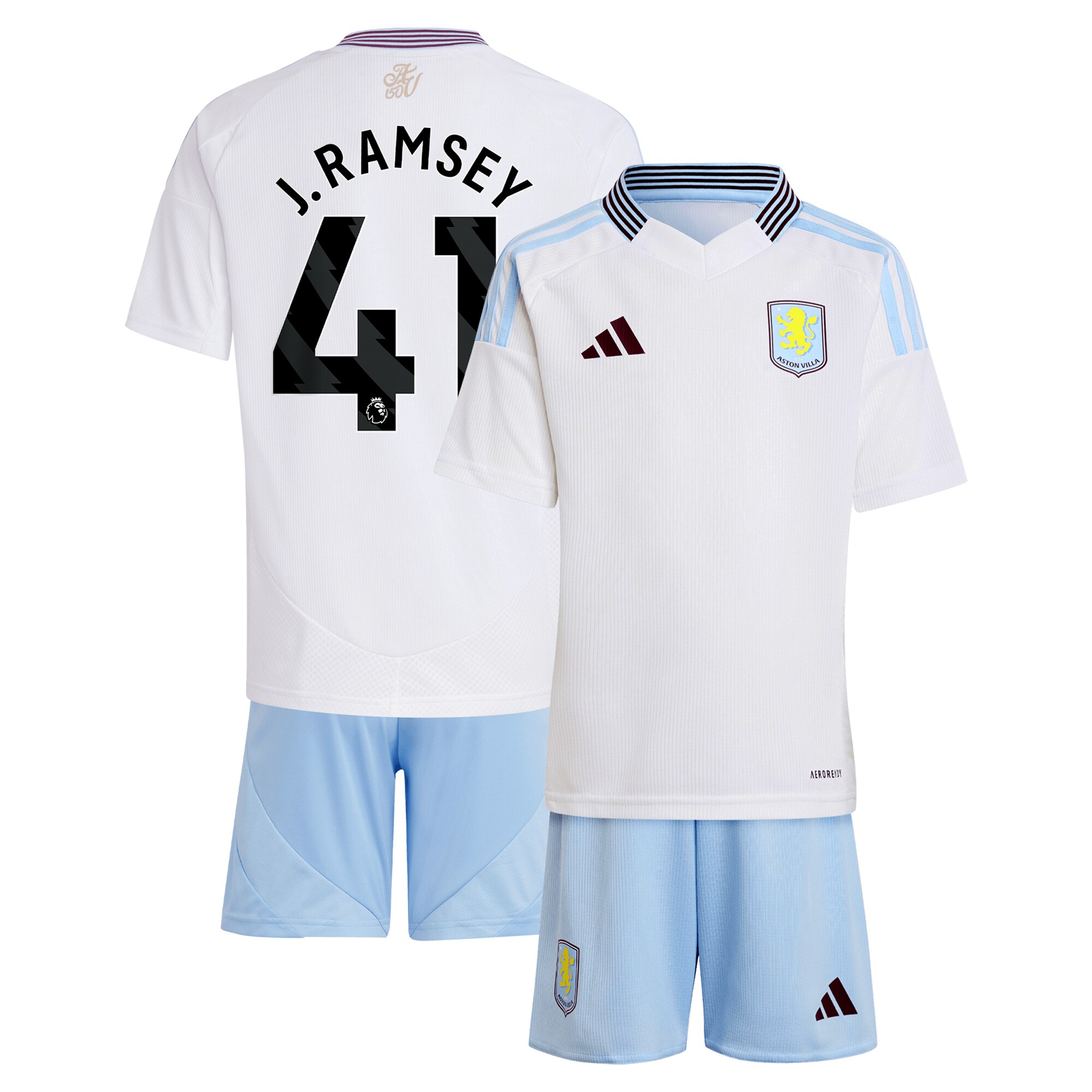 aston villa adidas away mini kit 2024-25 with j. ramsey 41 printing Collection | AVFC Fan Shop Official Jerseys and Shirts