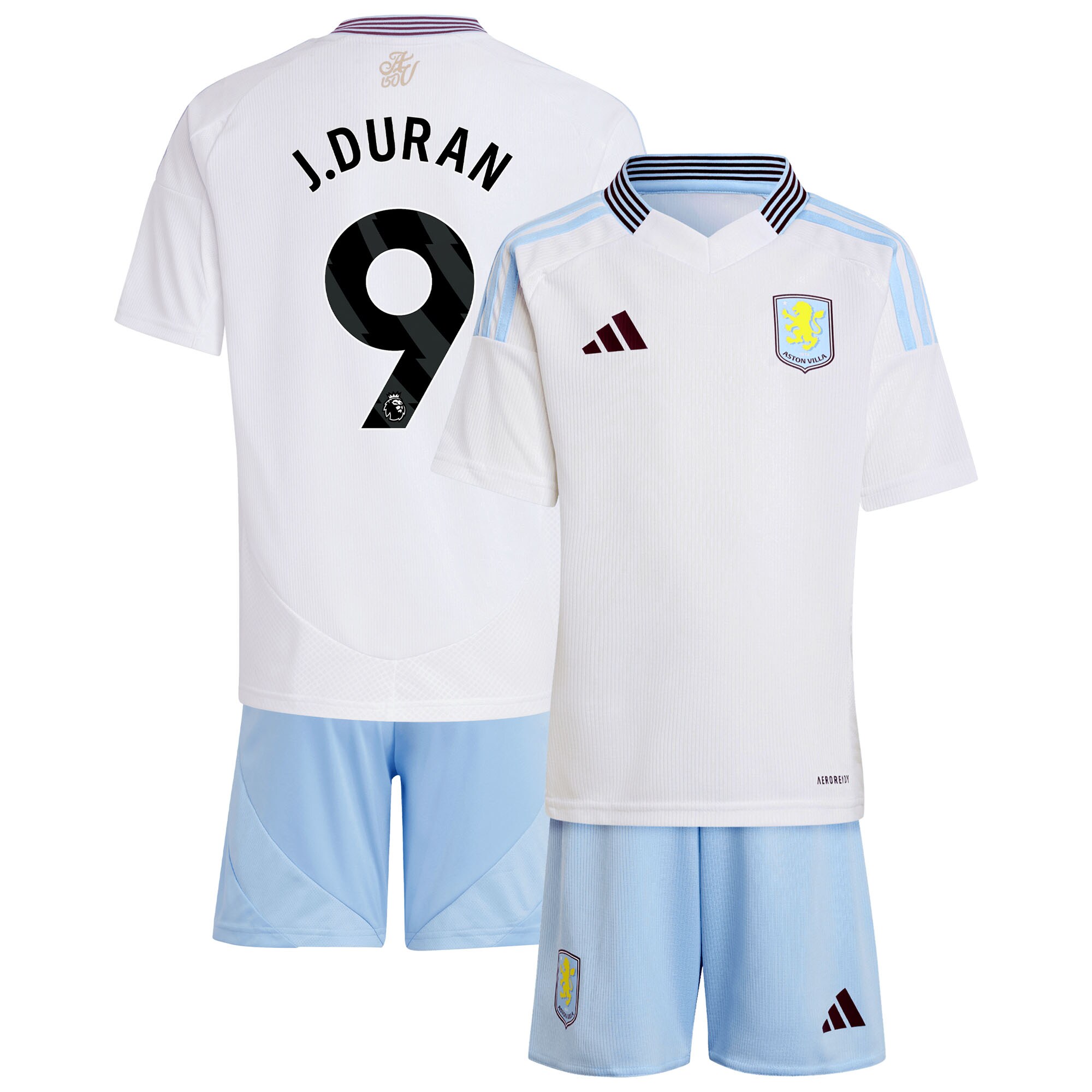 aston villa adidas away mini kit 2024-25 with j.duran 9 printing Collection | AVFC Fan Shop Official Jerseys and Shirts