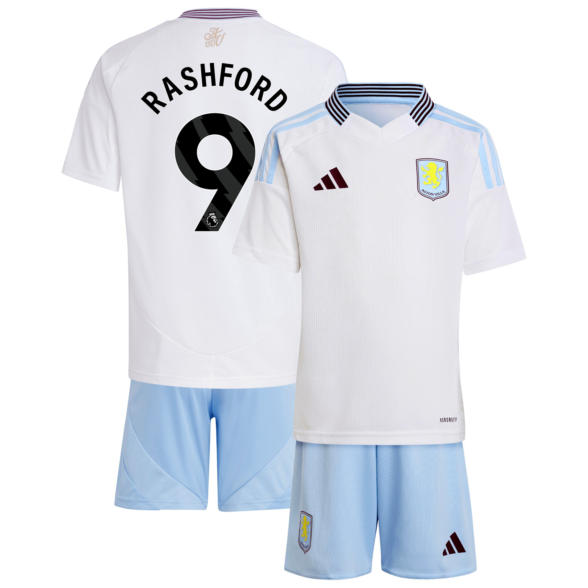 aston villa adidas away mini kit 2024-25 with rashford 9 printing Collection | AVFC Fan Shop Official Jerseys and Shirts