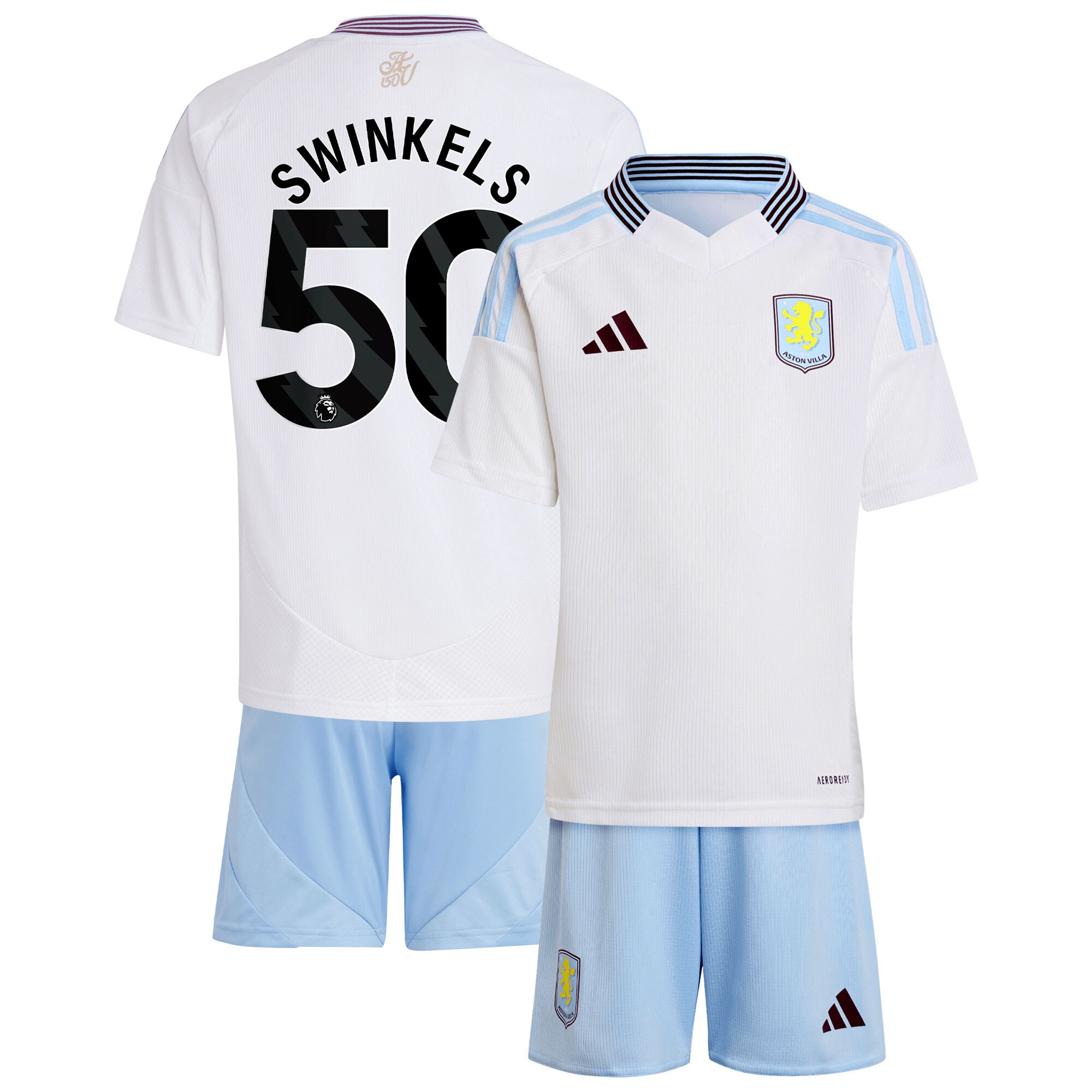 aston villa adidas away mini kit 2024-25 with swinkels 50 printing Collection | AVFC Fan Shop Official Jerseys and Shirts