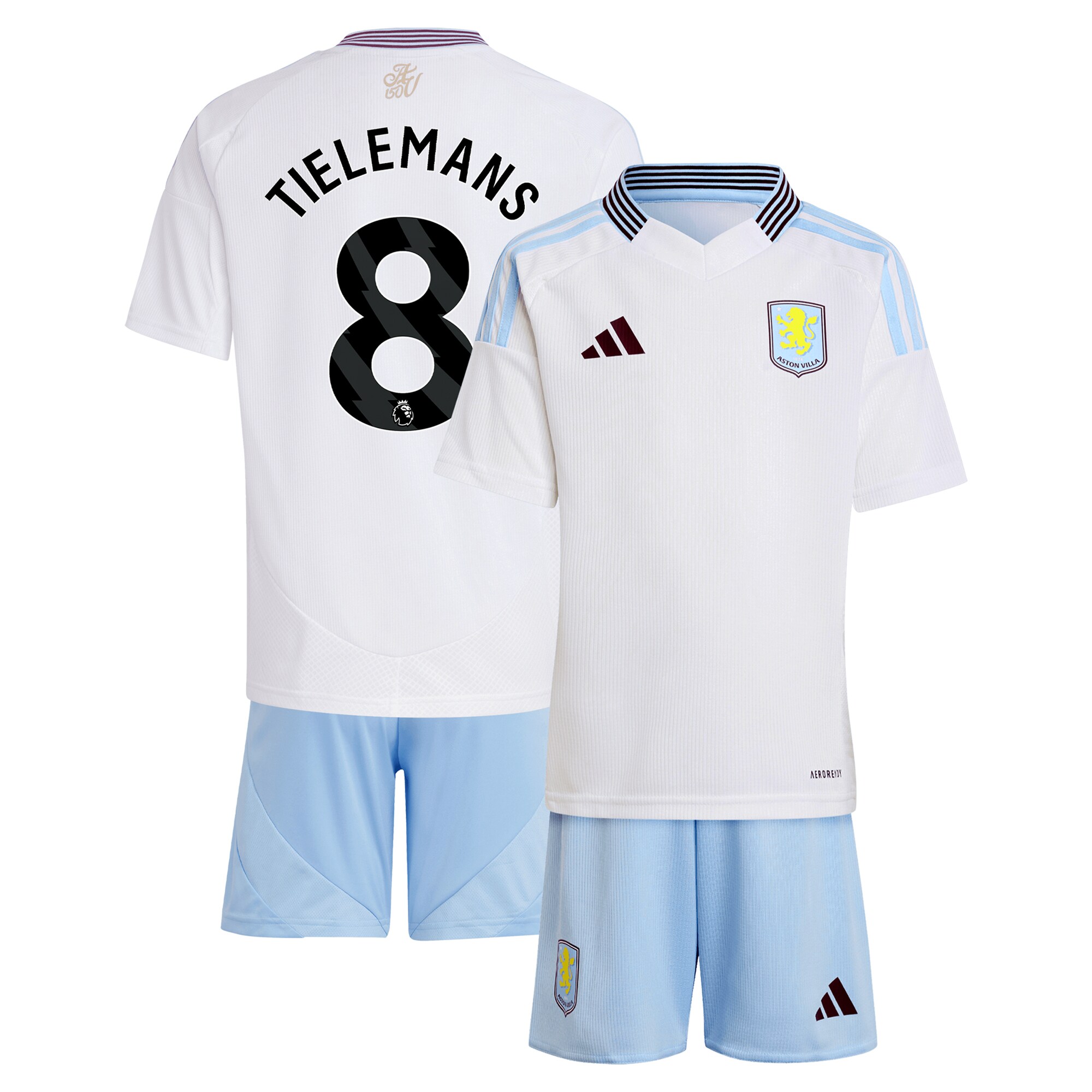 aston villa adidas away mini kit 2024-25 with tielemans 8 printing Collection | AVFC Fan Shop Official Jerseys and Shirts