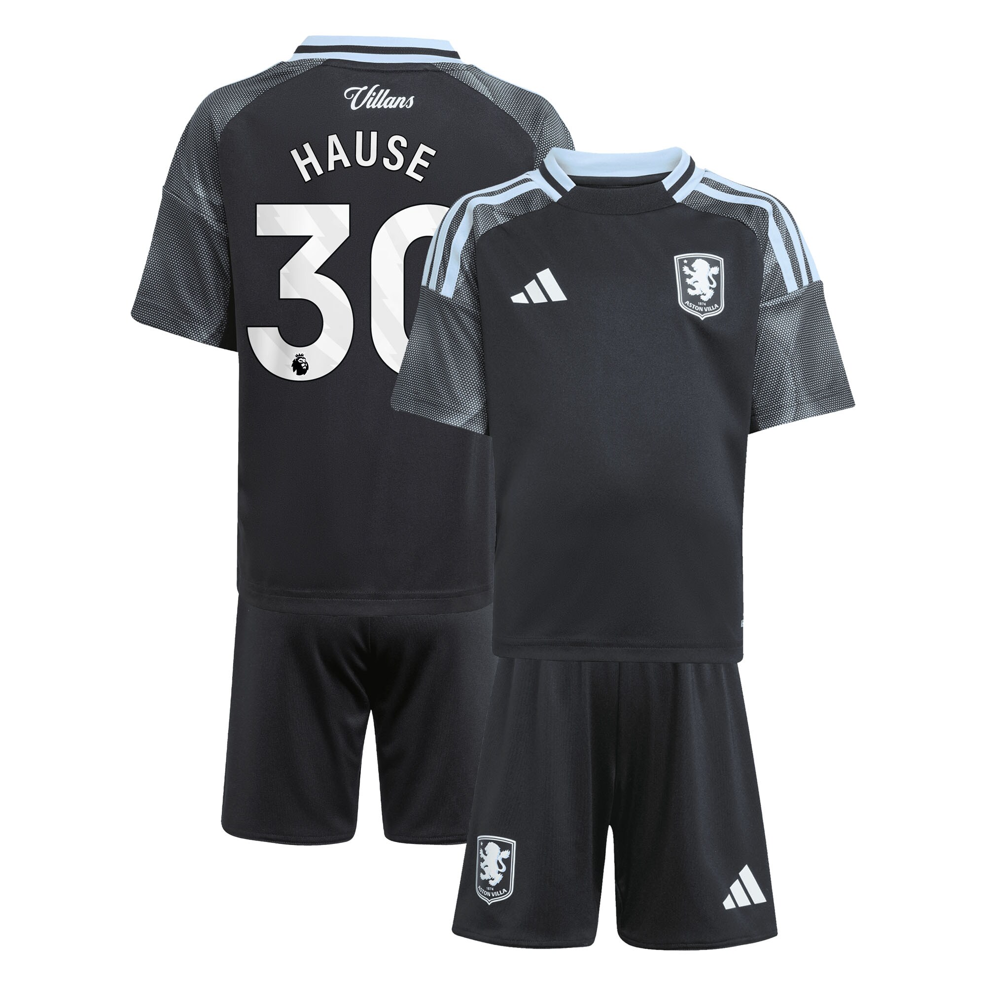 aston villa adidas away mini kit 2025-26 with hause 30 printing Collection | AVFC Fan Shop Official Jerseys and Shirts