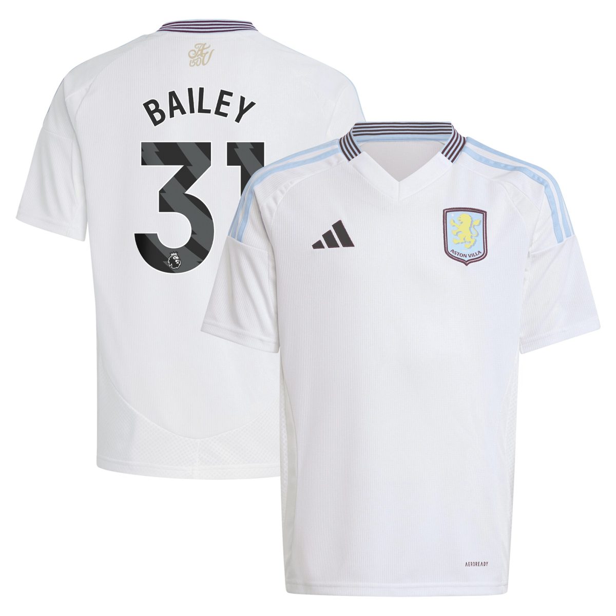 aston villa adidas away shirt 2024-25 – kids with bailey 31 printing Collection | AVFC Fan Shop Official Jerseys and Shirts