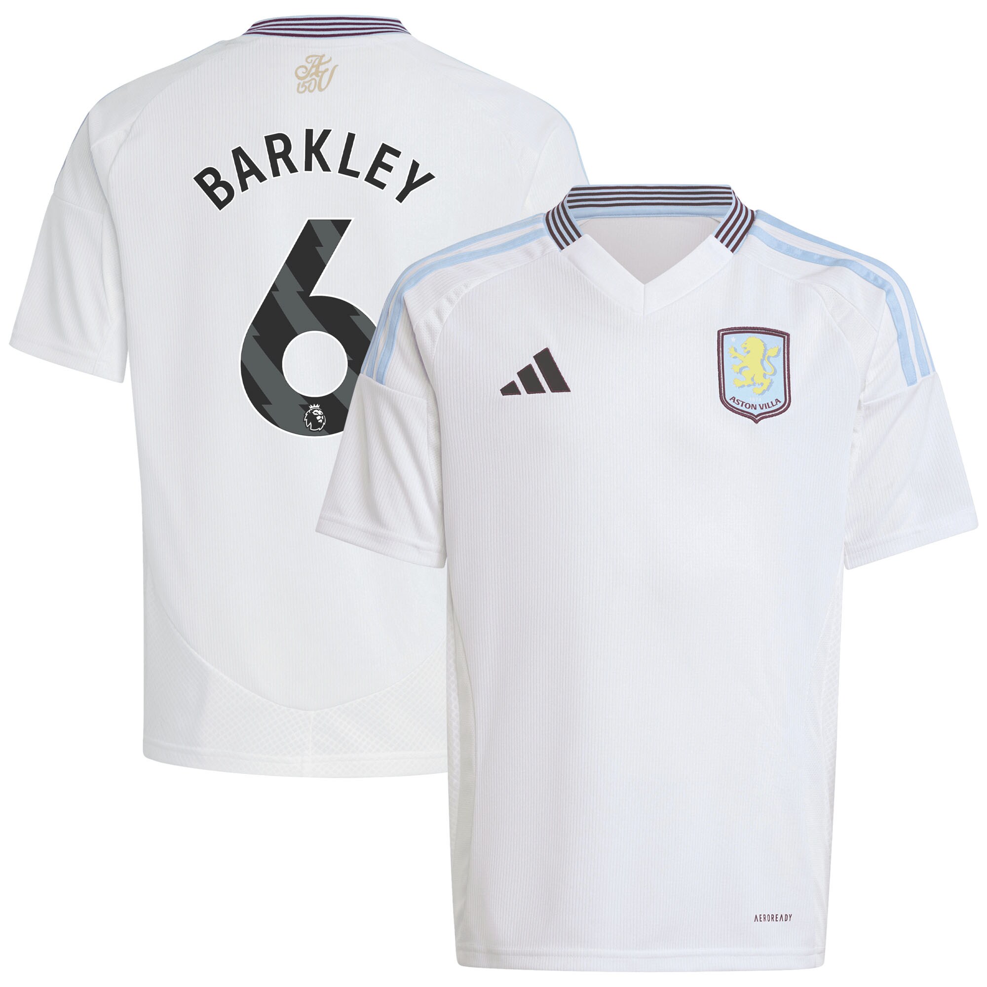 aston villa adidas away shirt 2024-25 – kids with barkley 6 printing Collection | AVFC Fan Shop Official Jerseys and Shirts
