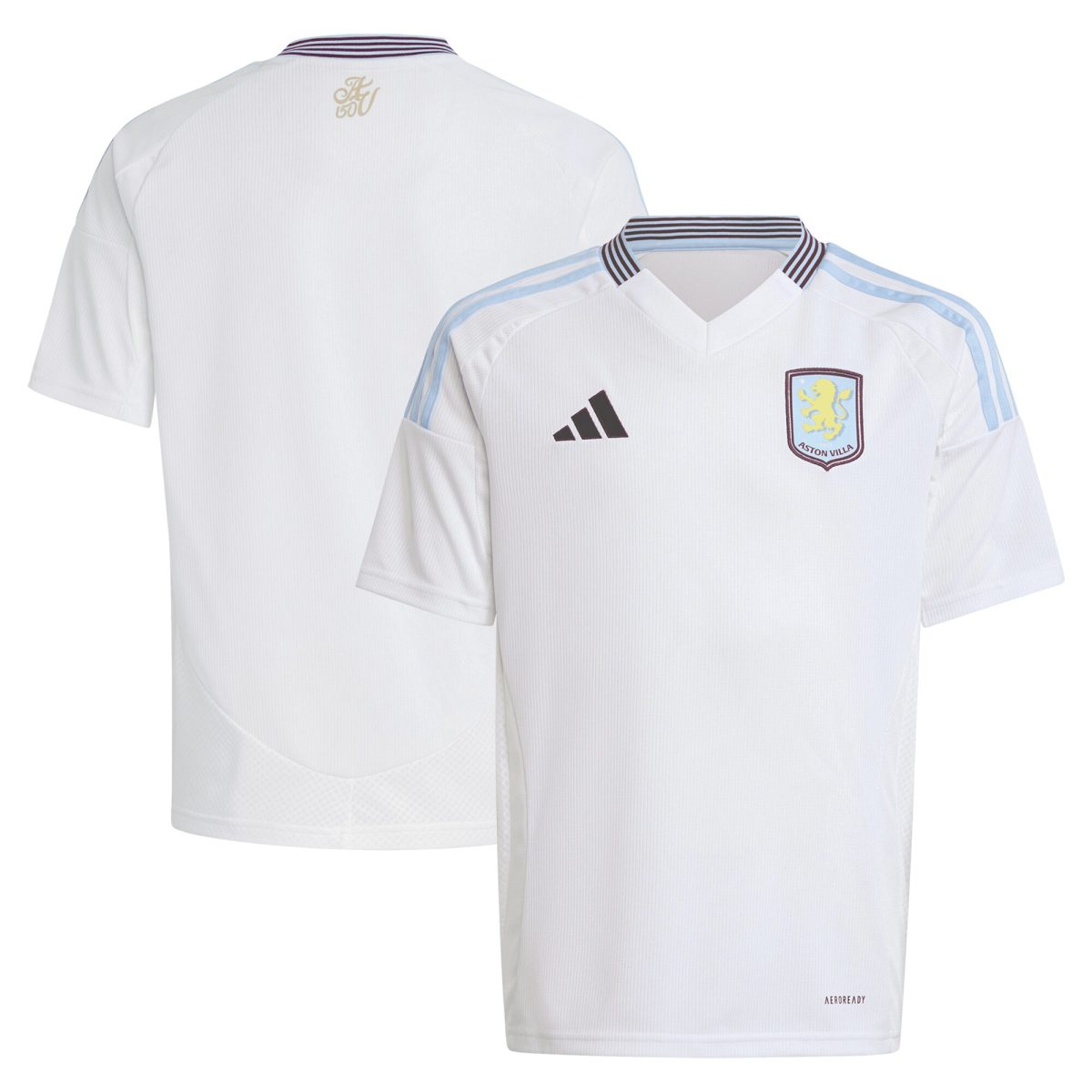 aston villa adidas away shirt 2024-25 – kids with custom printing Collection | AVFC Fan Shop Official Jerseys and Shirts