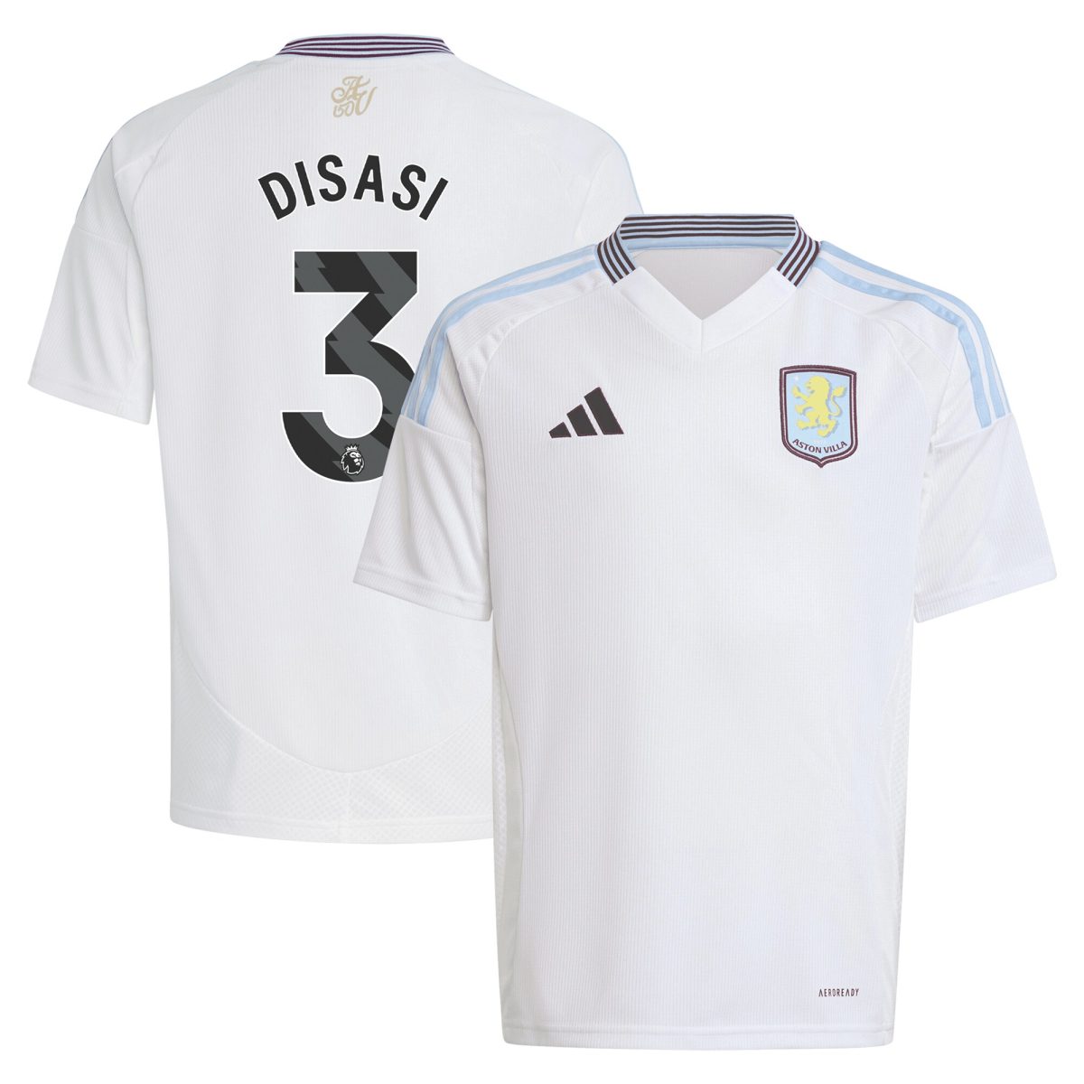 aston villa adidas away shirt 2024-25 – kids with disasi 3 printing Collection | AVFC Fan Shop Official Jerseys and Shirts