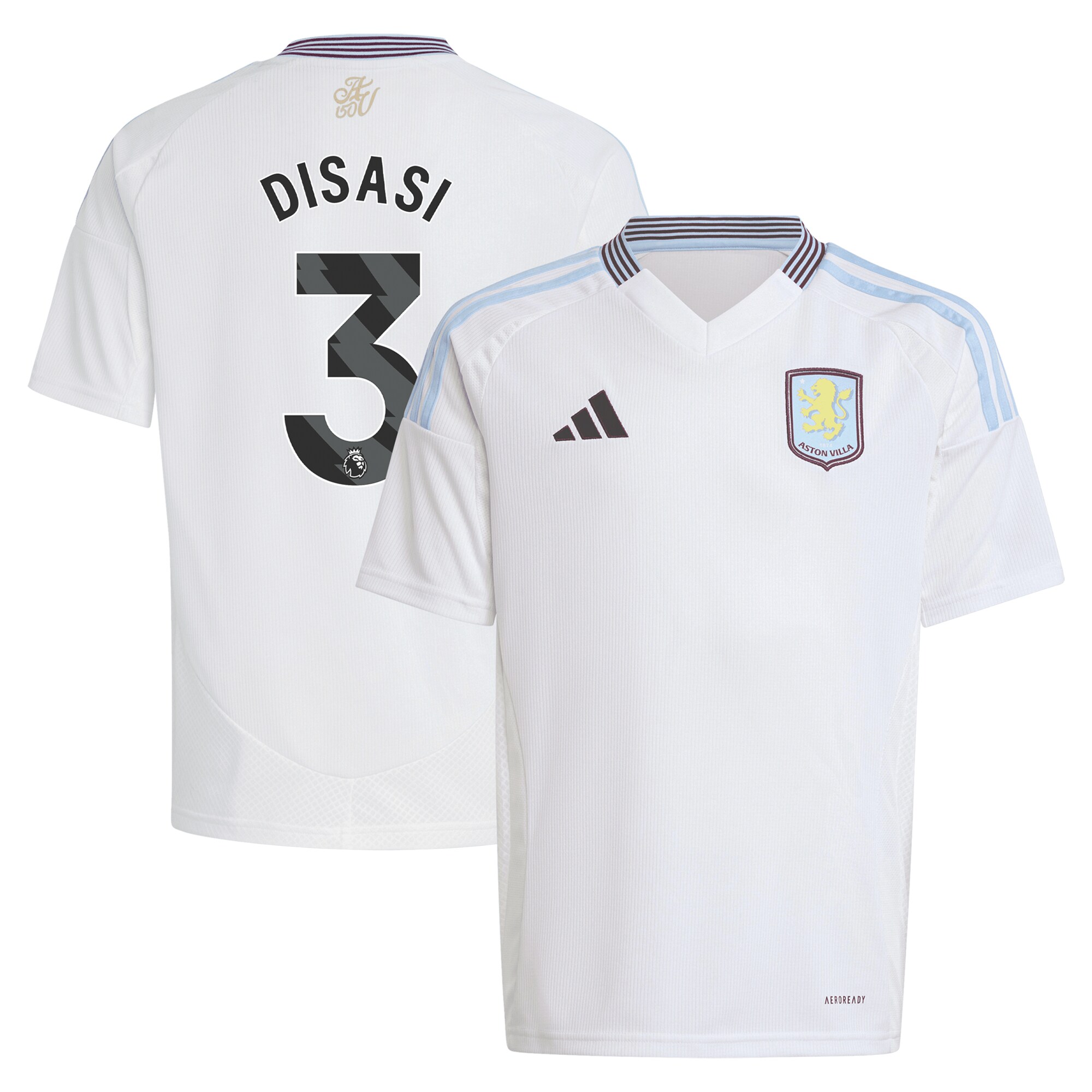 aston villa adidas away shirt 2024-25 – kids with disasi 3 printing Collection | AVFC Fan Shop Official Jerseys and Shirts