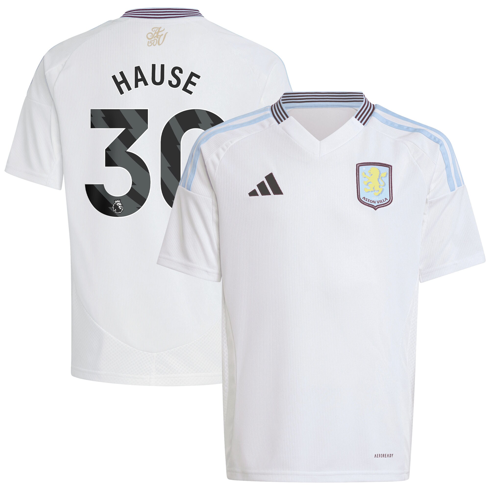 aston villa adidas away shirt 2024-25 – kids with hause 30 printing Collection | AVFC Fan Shop Official Jerseys and Shirts