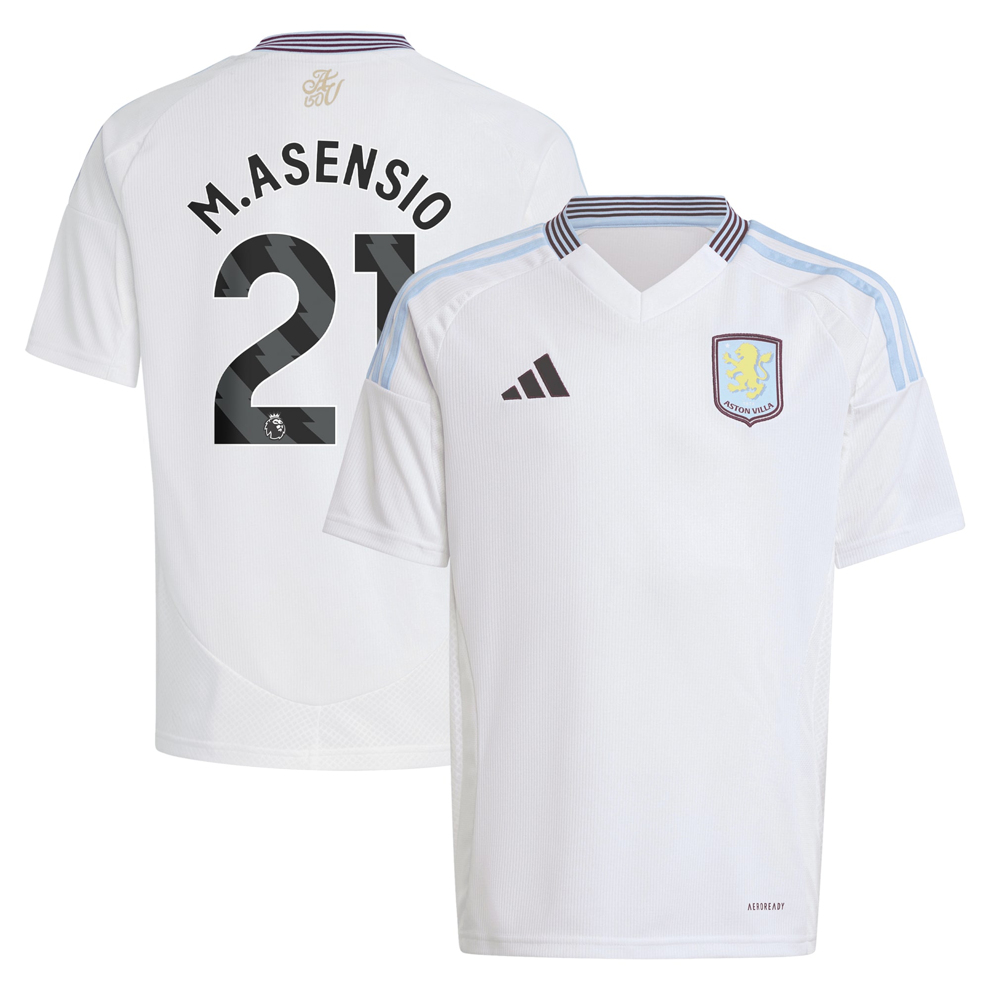 aston villa adidas away shirt 2024-25 – kids with m.asensio 21 printing Collection | AVFC Fan Shop Official Jerseys and Shirts
