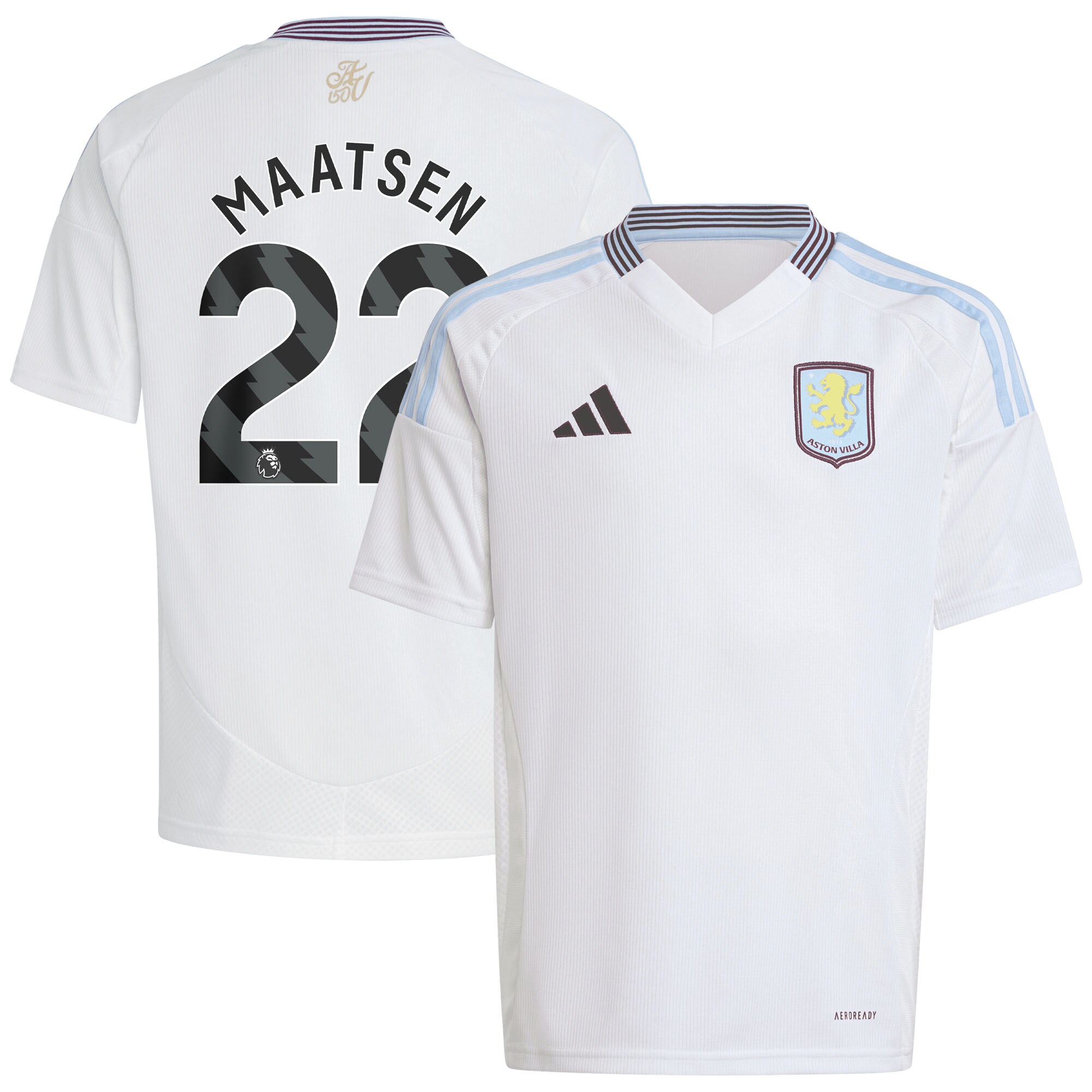 aston villa adidas away shirt 2024-25 – kids with maatsen 22 printing Collection | AVFC Fan Shop Official Jerseys and Shirts