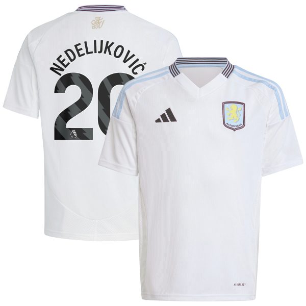 aston villa adidas away shirt 2024-25 – kids with nedeljković 20 printing Collection | AVFC Fan Shop Official Jerseys and Shirts
