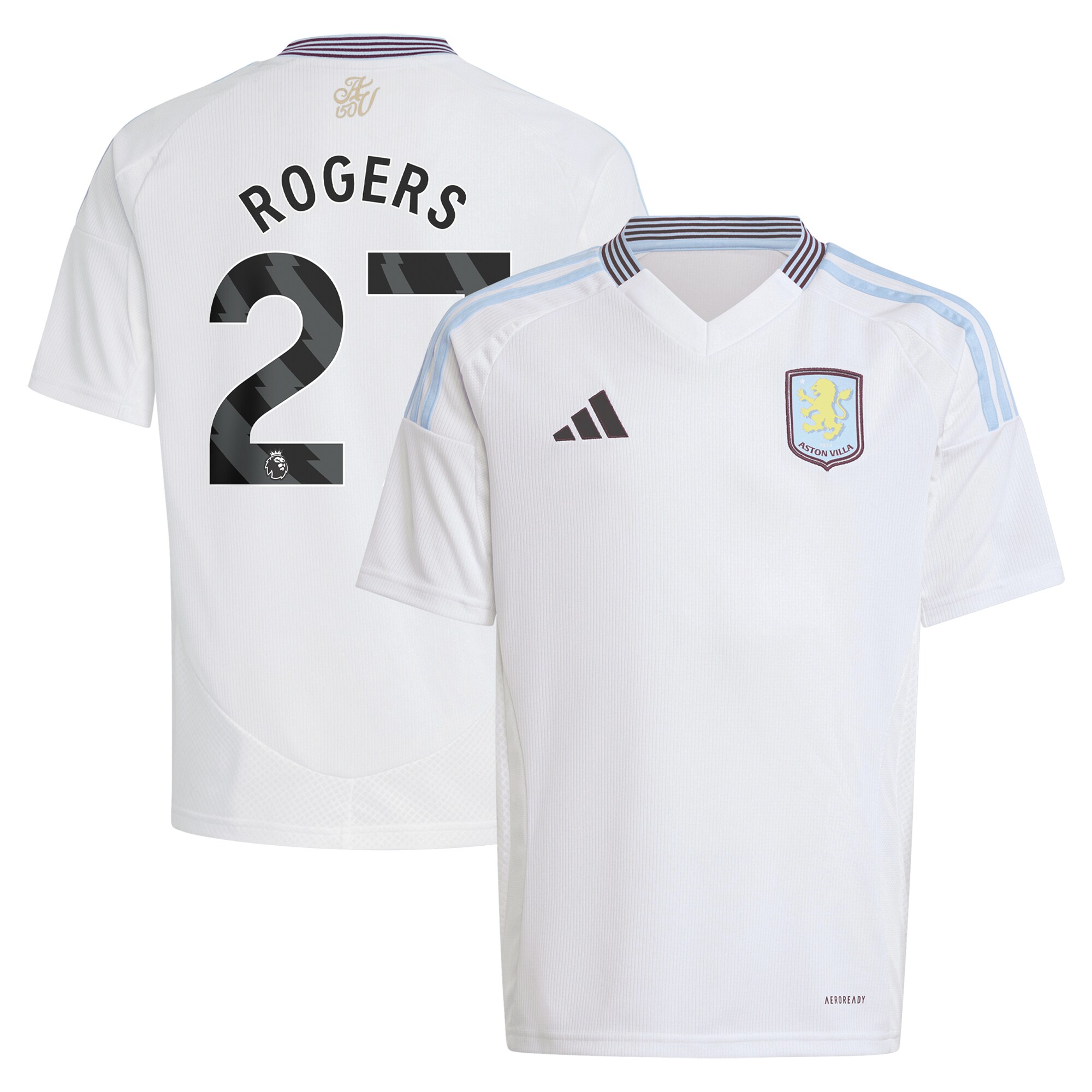 aston villa adidas away shirt 2024-25 – kids with rogers 27 printing Collection | AVFC Fan Shop Official Jerseys and Shirts