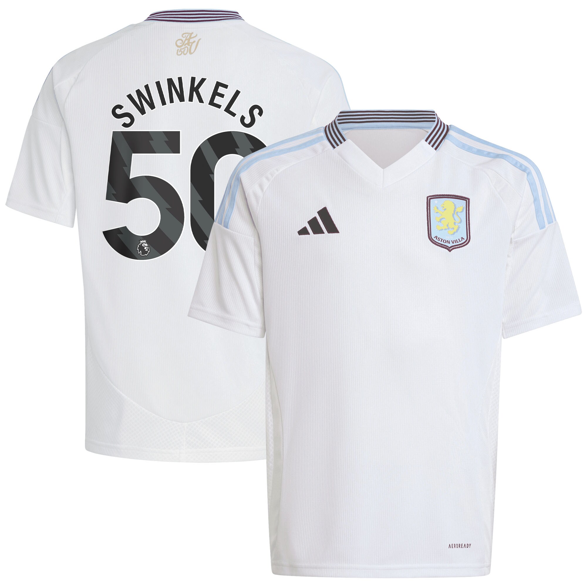aston villa adidas away shirt 2024-25 – kids with swinkels 50 printing Collection | AVFC Fan Shop Official Jerseys and Shirts
