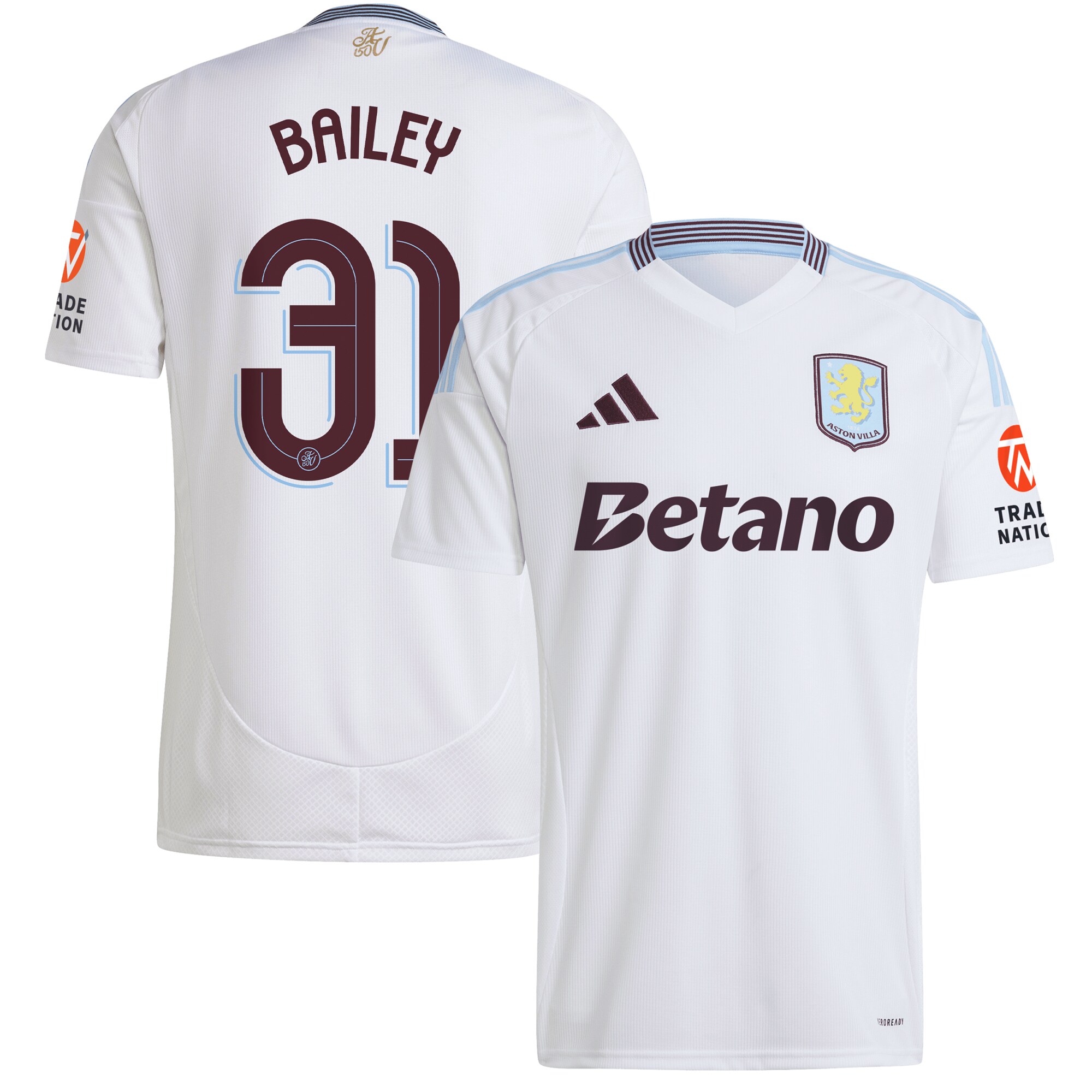 aston villa adidas away shirt 2024-25 with bailey 31 cup printing Collection | AVFC Fan Shop Official Jerseys and Shirts