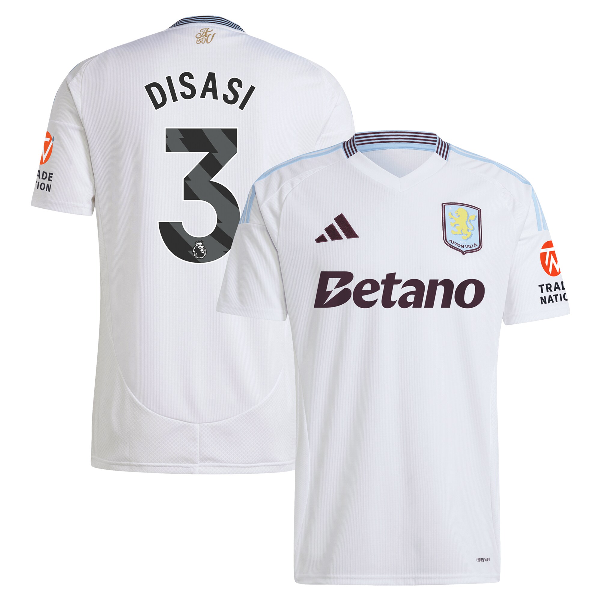 aston villa adidas away shirt 2024-25 with disasi 3 printing Collection | AVFC Fan Shop Official Jerseys and Shirts