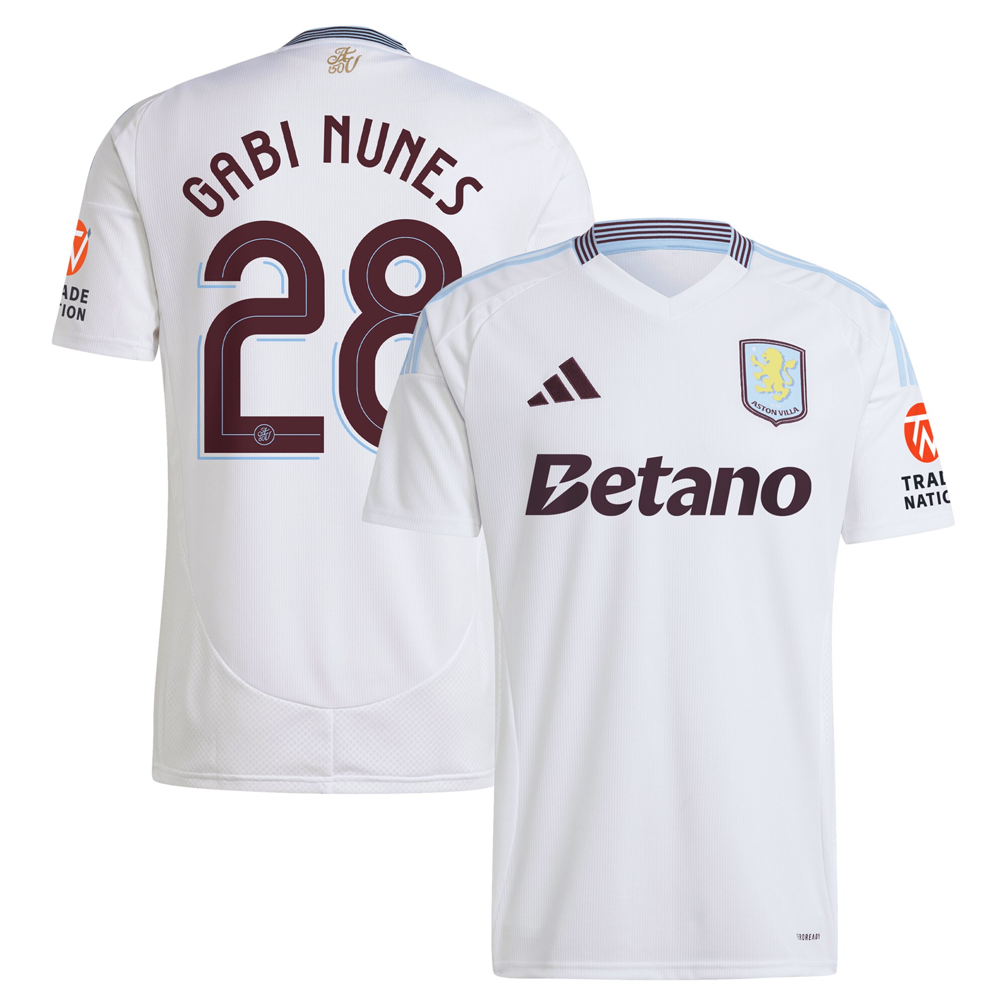 aston villa adidas away shirt 2024-25 with gabi nunes 28 cup printing Collection | AVFC Fan Shop Official Jerseys and Shirts